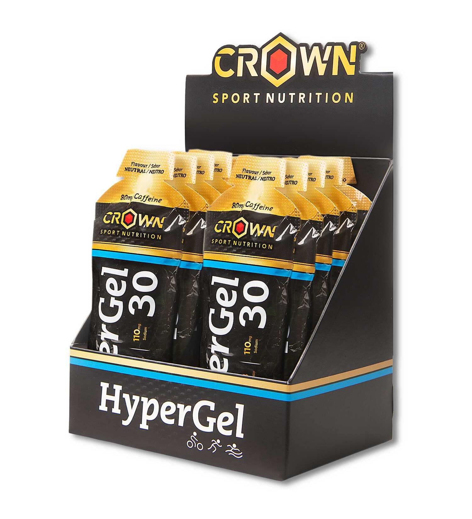  Crown Sport Nutrition Crown Sport Nutrition HyperGel 30 Hydro | Liquid energy gel with 30g of carbohydrates 1:0.8 ratio + 110mg of sodium | Neutral flavor | Vegan - Buy Online on GoSupps.com