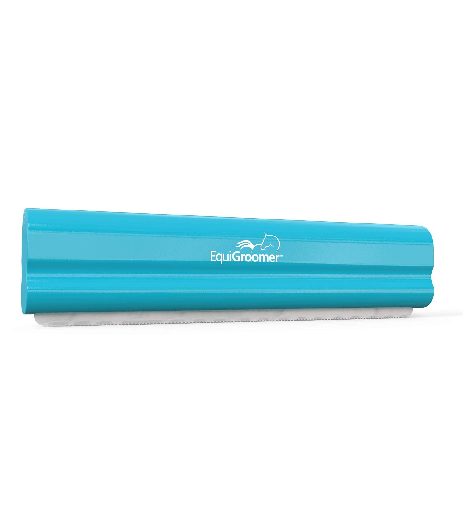 Equigroomer Large 9 Grooming Tool for Horses - Turquoise | Shed Less with Getaway Solids - International Shipping Available - Buy Online on GoSupps.com