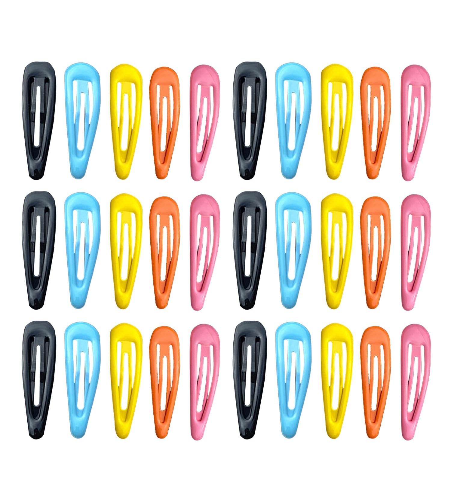 30 Pieces Kids Snap Hair Clips Candy Color Hair Clips Colorful Metal Snap Hair Clips Non-Slip Metal Hair Clips for Girls Mini Snap Hair Clips for Kids Girls Teenagers Women (5 Colors) - Buy Online on GoSupps.com