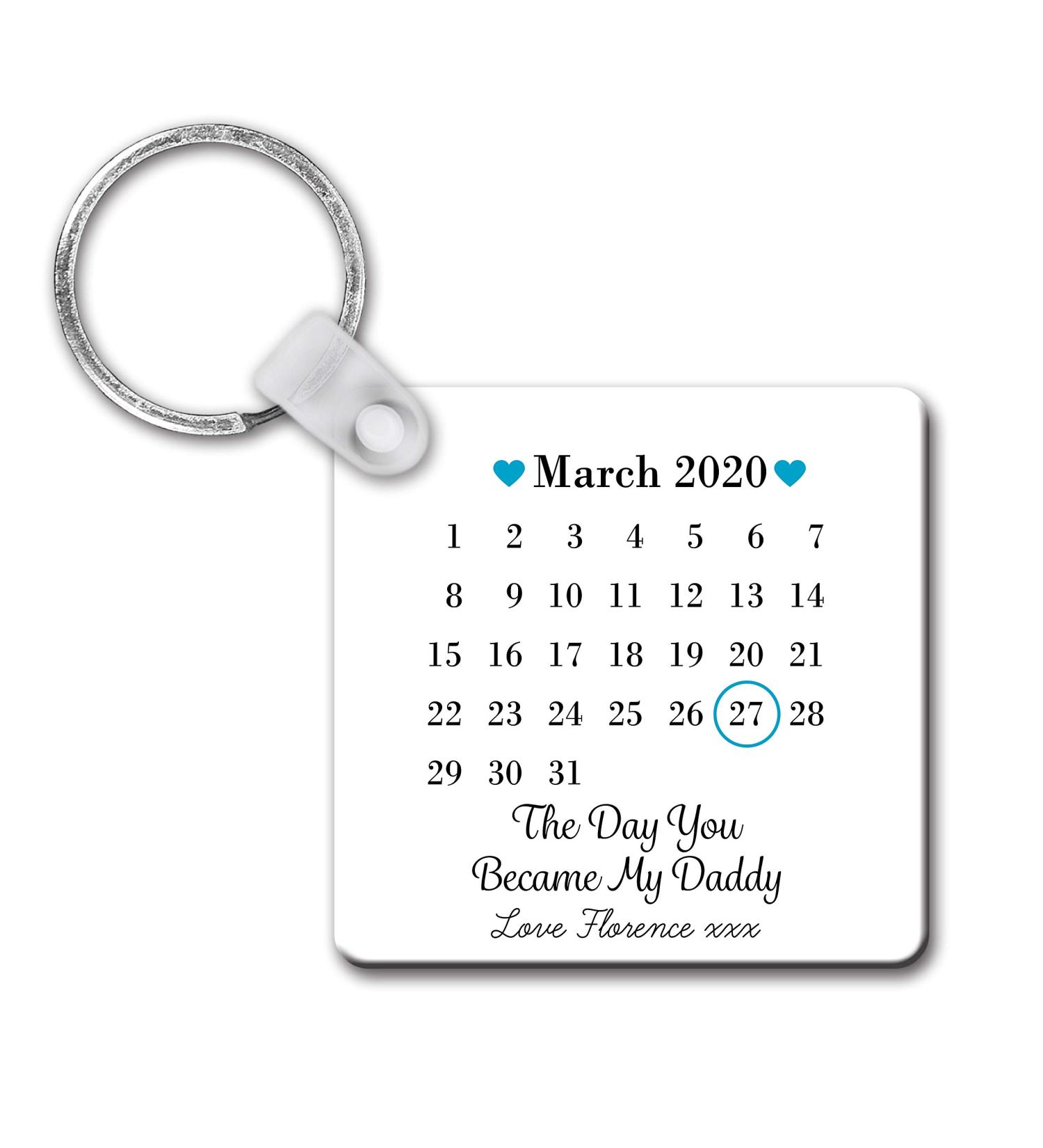 Personalised Drifting Ducks Daddy Keyring - Father's Day New Baby Gift - Buy Online on GoSupps.com