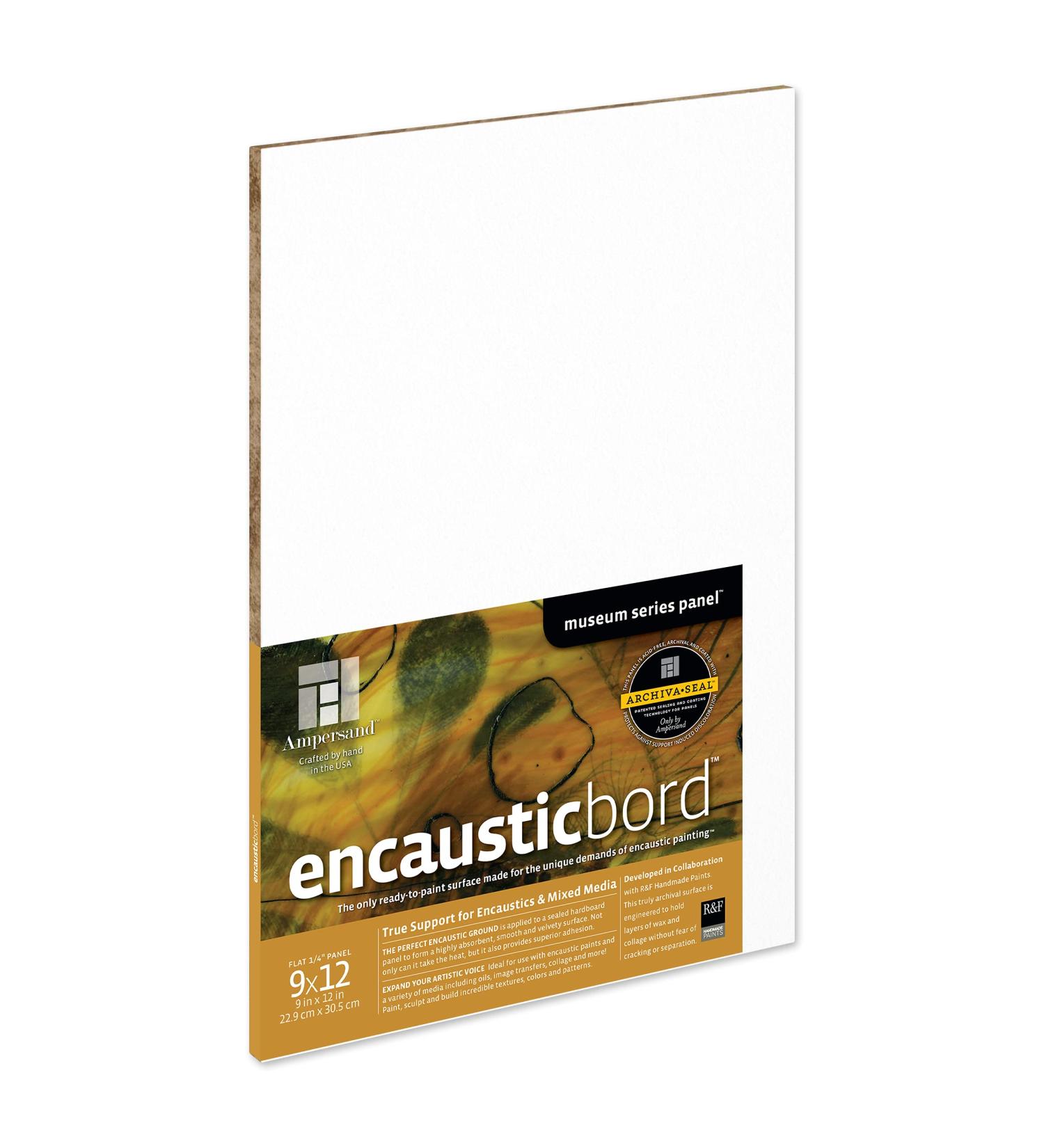 Ampersand Art Supply Wood Painting Panel 9x12 - Museum Series Encausticbord 1/8 Depth - Buy Online on GoSupps.com