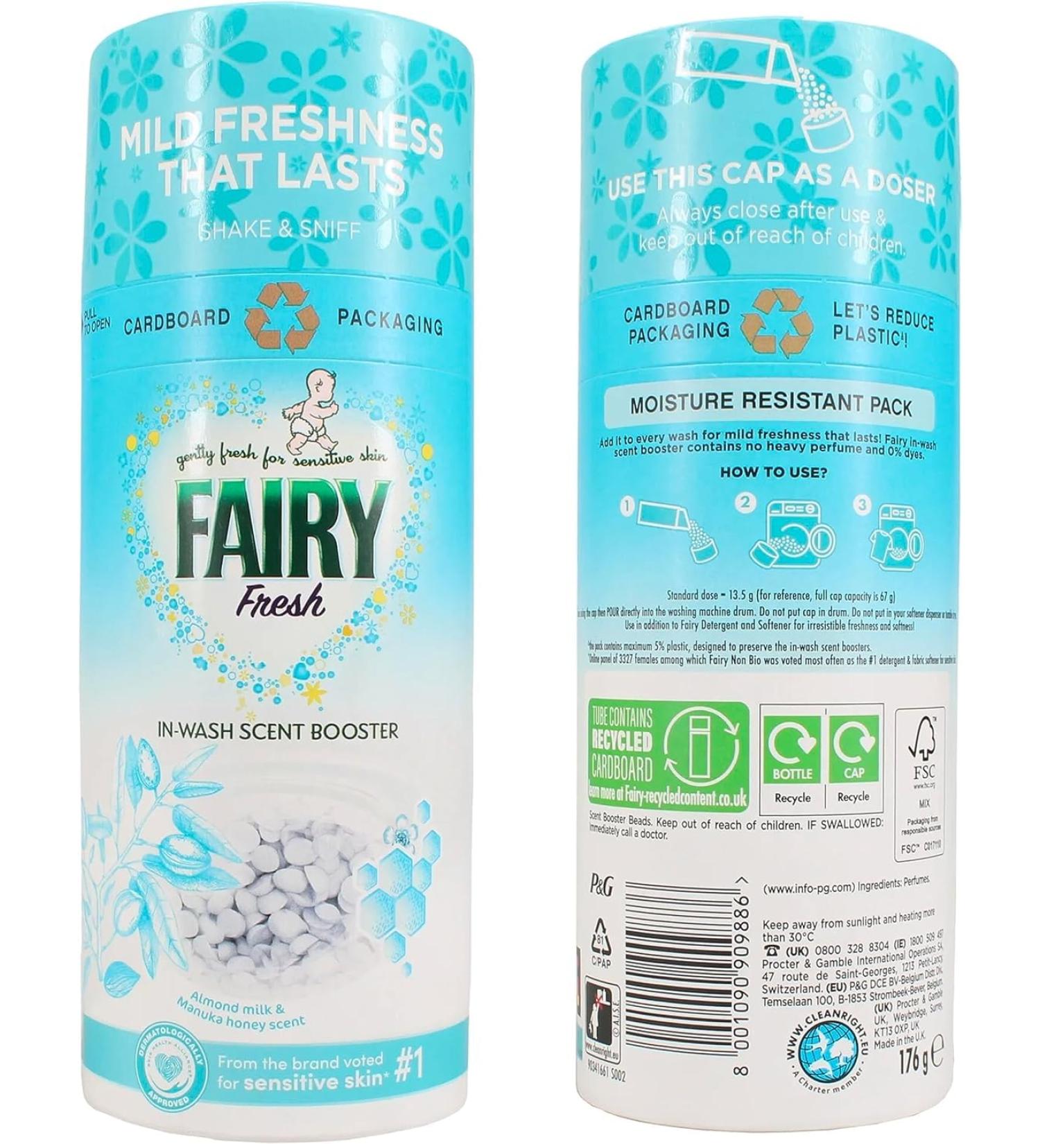 Fairy Non Bio In-wash Scent Booster Beads 176g x 6 Pack
