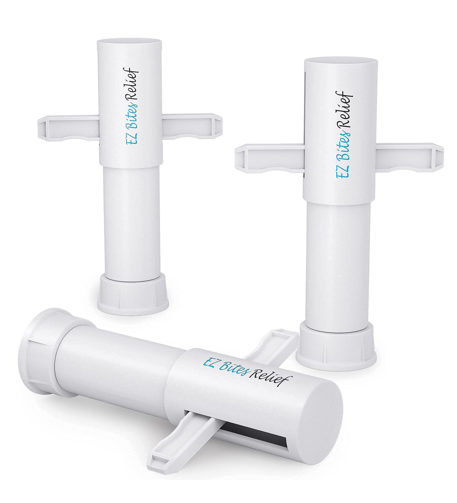 Memine EZ Bites Relief Suction Tool  3 Packs  Vacuum Venom Extractor  Itch Relief for Bee Sting  Remover for Saliva / Venom Left by Bites  Naturally Reduce Itch & Swell  Kid Friendly  White 3 Count-e White - Buy Online on GoSupps.com