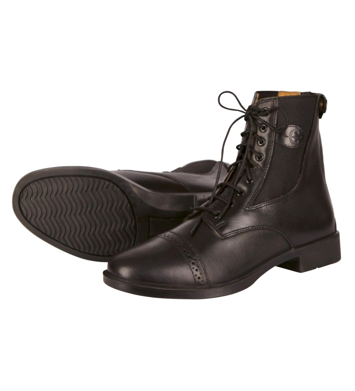 Kerbl Monaco Smooth Leather Ankle Boots - Unisex Adult Equestrian Shoes 39 EU Black | International Shipping Available - Buy Online on GoSupps.com