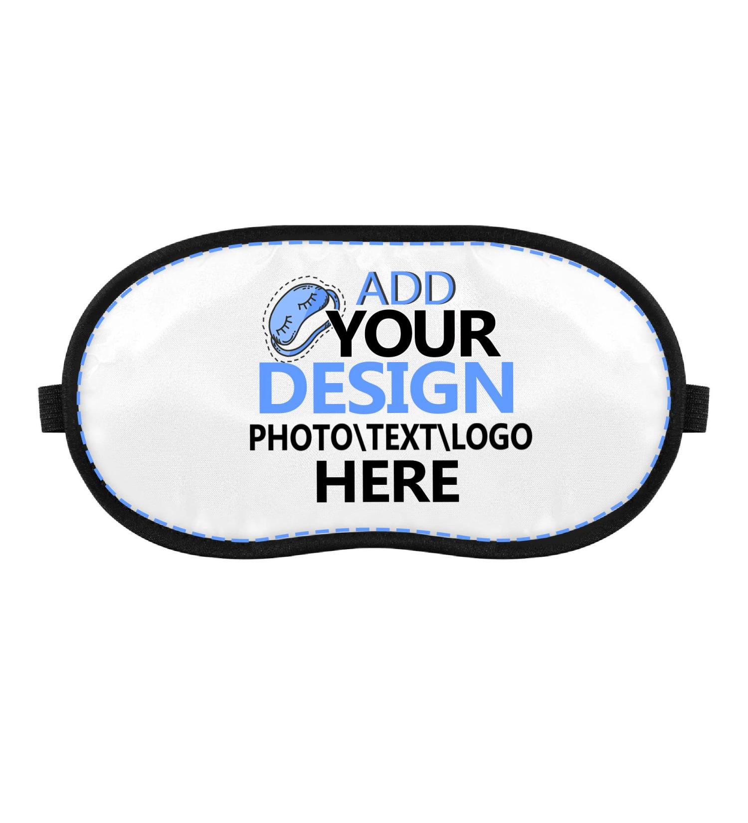 Personalized Custom Sleep Mask - Soft Eye Mask with Adjustable Strap - Buy Online on GoSupps.com