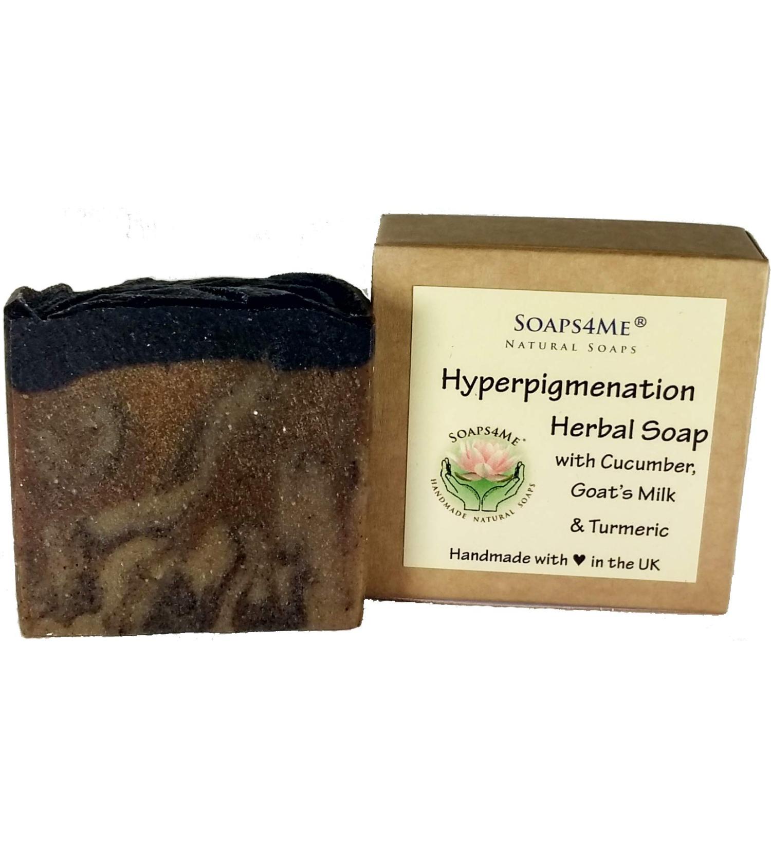 SOAPS4ME Hyperpigmentation Herbal Natural Handmade Soap | Turmeric | Goat Milk | Cucumber | Apple Cider Vinegar | Almond Milk | Honey | Bentonite Clay | Shea Butter