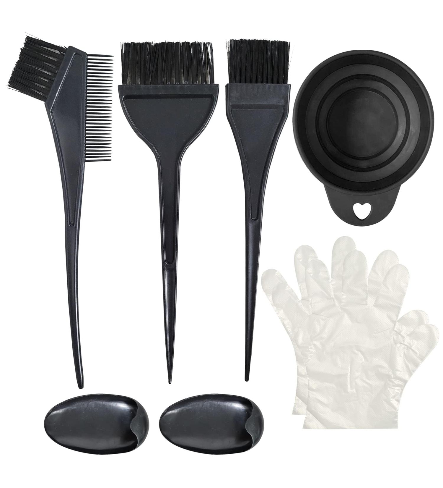 7pcs Hair Dye Bowl and Brush Kit - DIY Salon Hair Highlighting Set - Buy Online on GoSupps.com