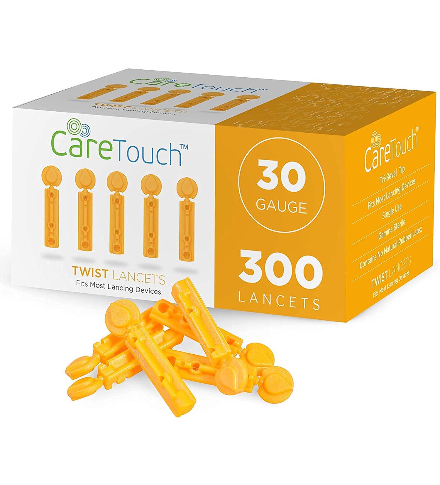Diabetic Lancets for Blood Testing - 30 Gauge, 300 Count - Fits Most Lancing Devices - Sterile Single Use Blood Sugar Lancets - Buy Online on GoSupps.com