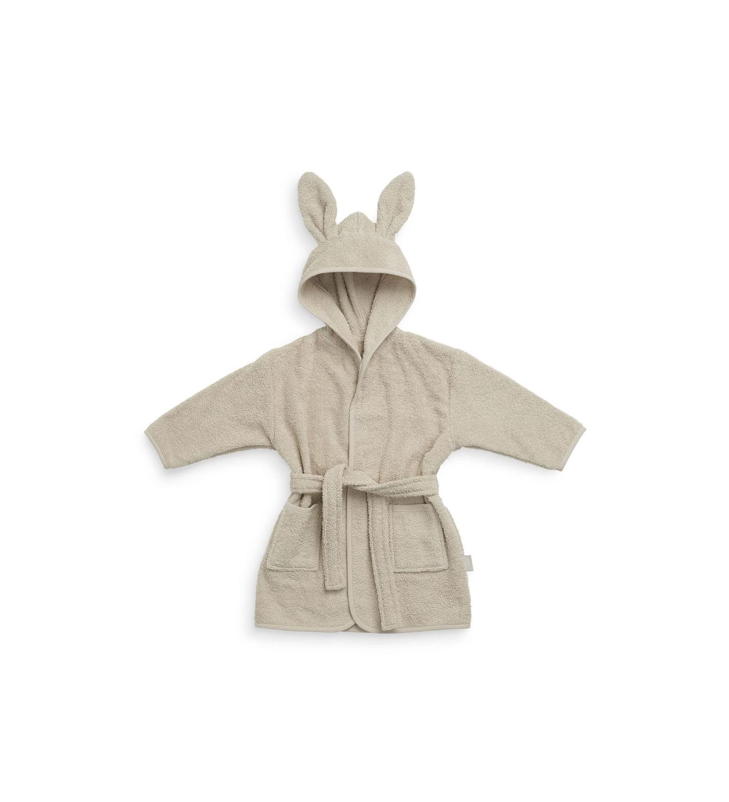 Jollein Baby Bathrobe 1-2 Years - Ash Green & Beige | Soft & Cozy International Shipping - Buy Online on GoSupps.com