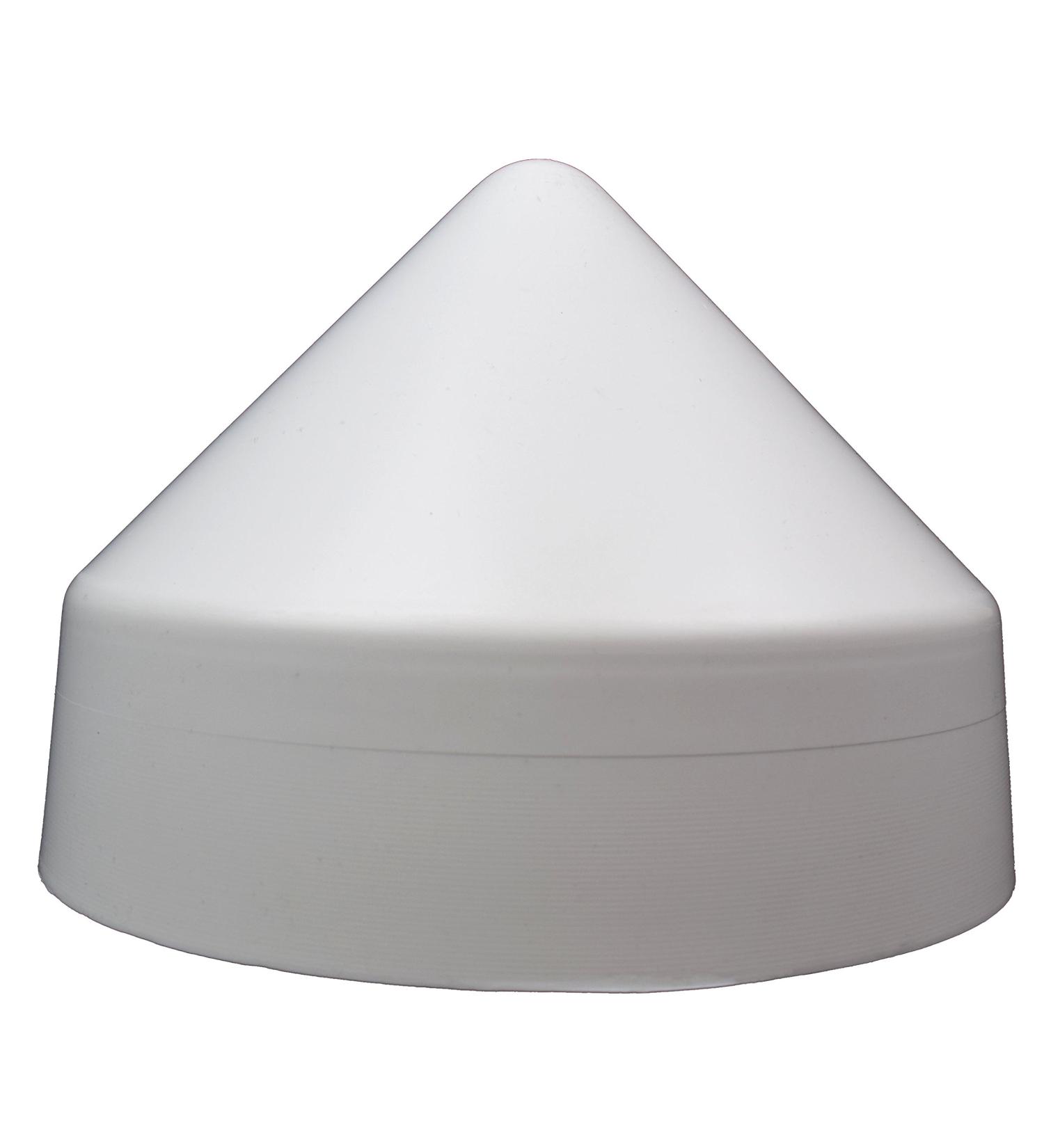 XCEL 8.5 Inch White Polyethylene Dock Piling Cap - Round Cone Design - Buy Online on GoSupps.com