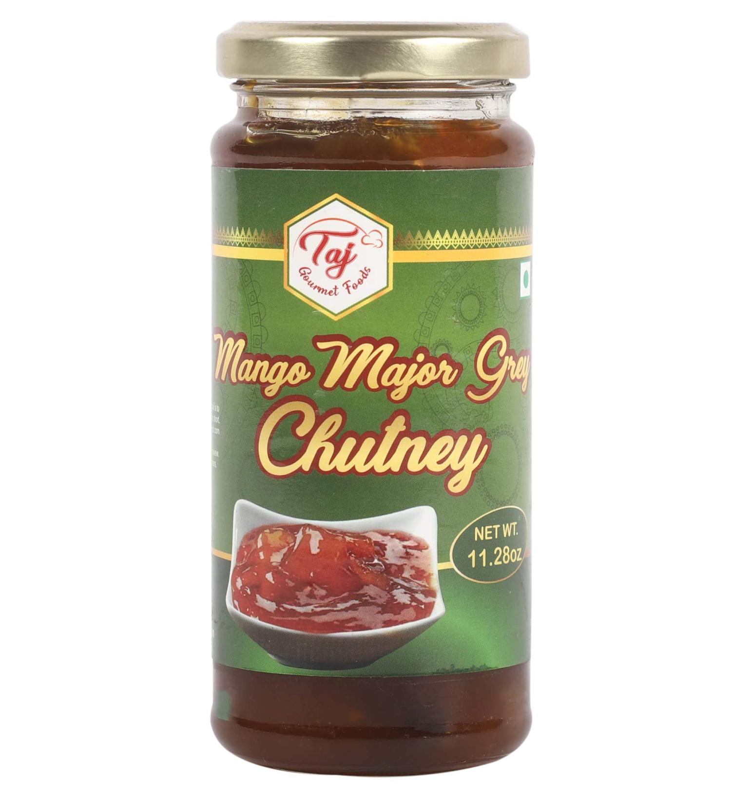 TAJ Gourmet Mango Major Grey Chutney 320g (11.2oz) - Buy Online on GoSupps.com