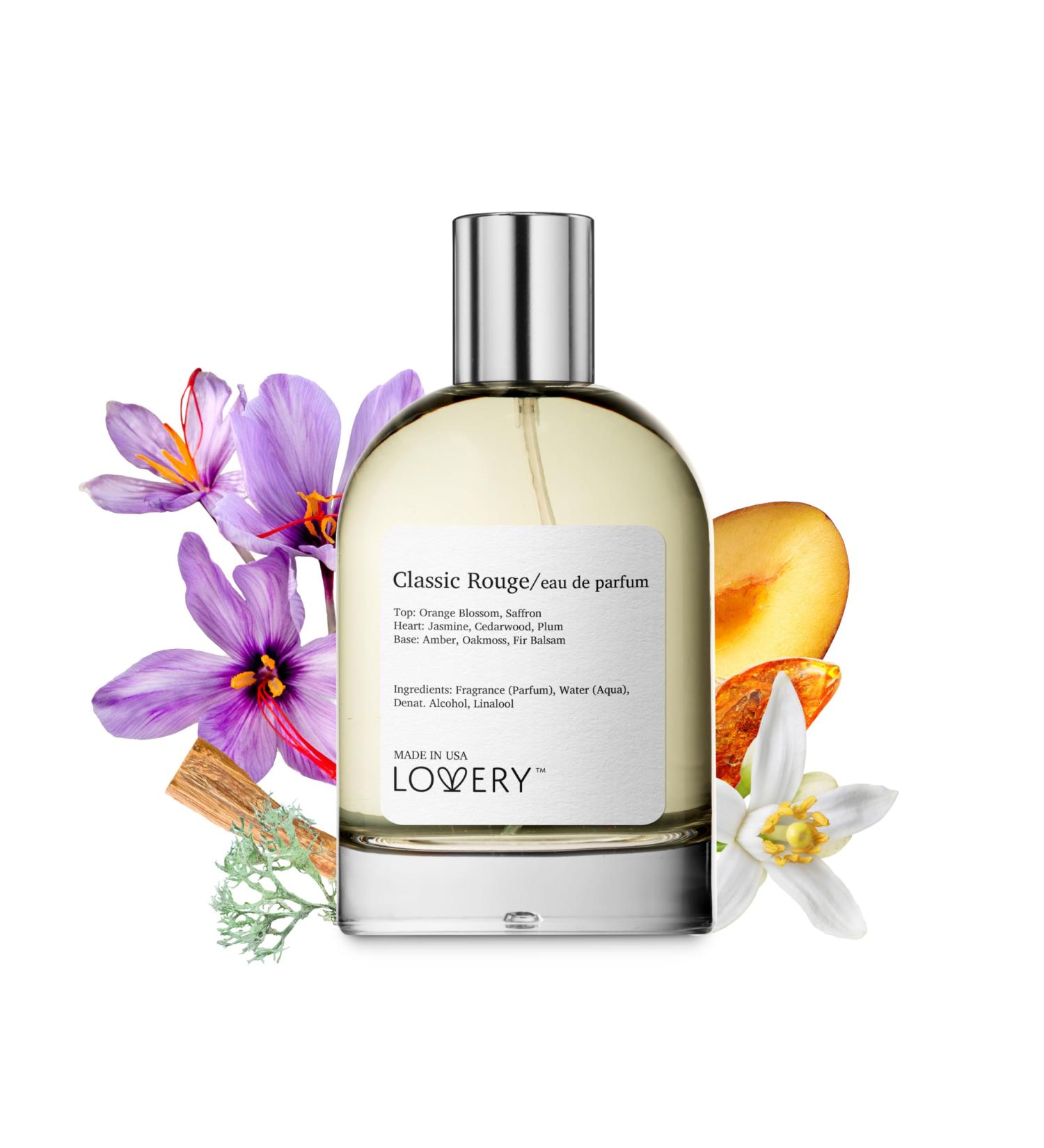 LOVERY Classic Rouge Eau de Parfum Inspired by B.accarat R.ouge 540 Long Lasting Perfume for Women & Men Clean Fragrance Perfume Spray 100ml Perfumes for Women Birthday Gifts - USA Classic Rouge USA 3.4 Fl Oz (Pack of 1) - Buy Online on GoSupps.com