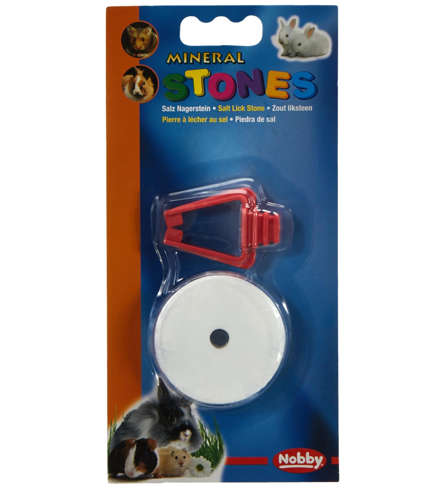 Nobby Salt Lick with Holder - 50g | Ideal for Pets | 1 Pack | International Shipping Available - Buy Online on GoSupps.com