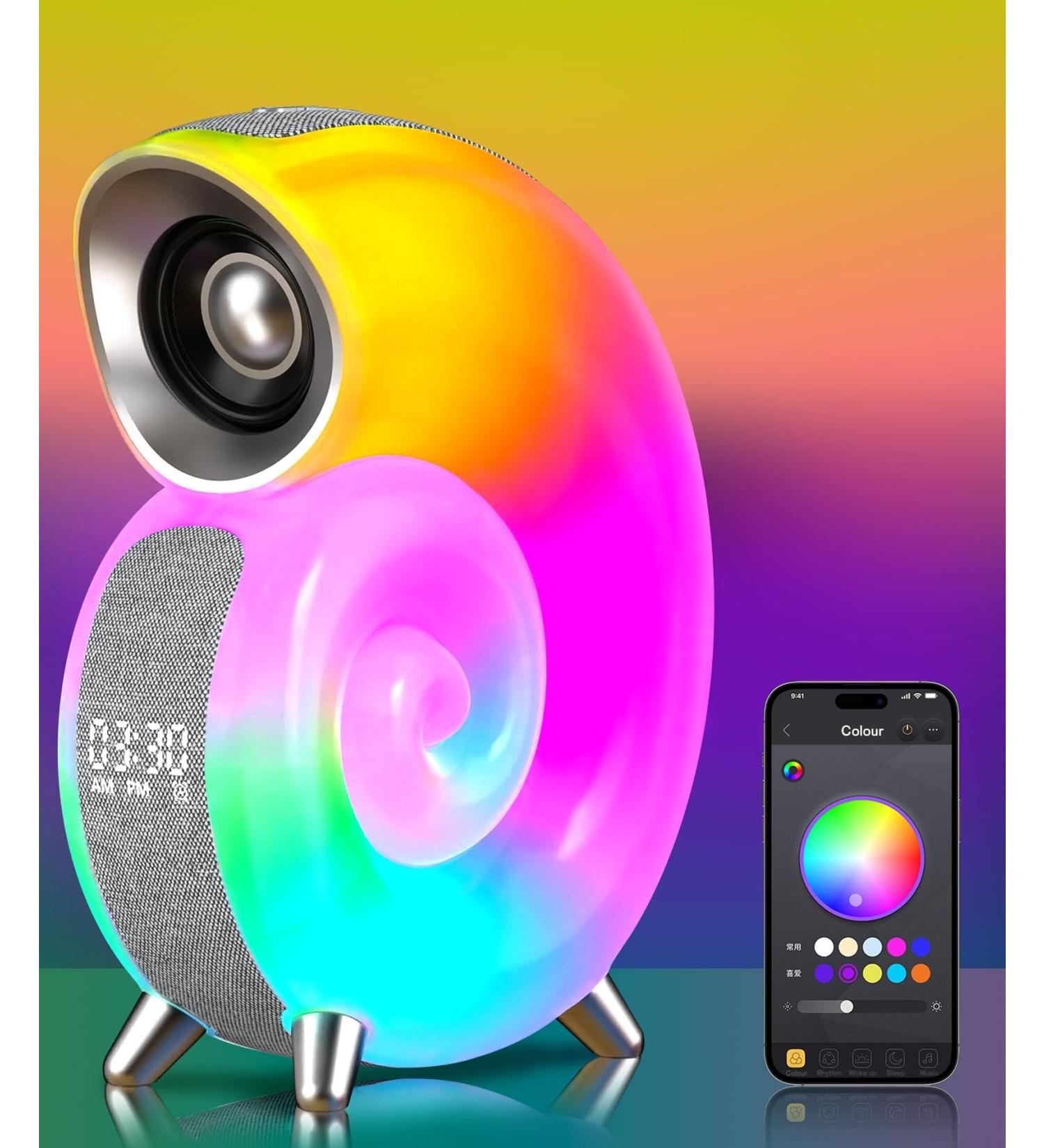 Bestyijo Daylight Alarm Clock - Sunrise Sunset Simulation Bluetooth Audio 8 White Noise Sounds 4 Alarms & Bedside Lamp | International Shipping Available - Buy Online on GoSupps.com