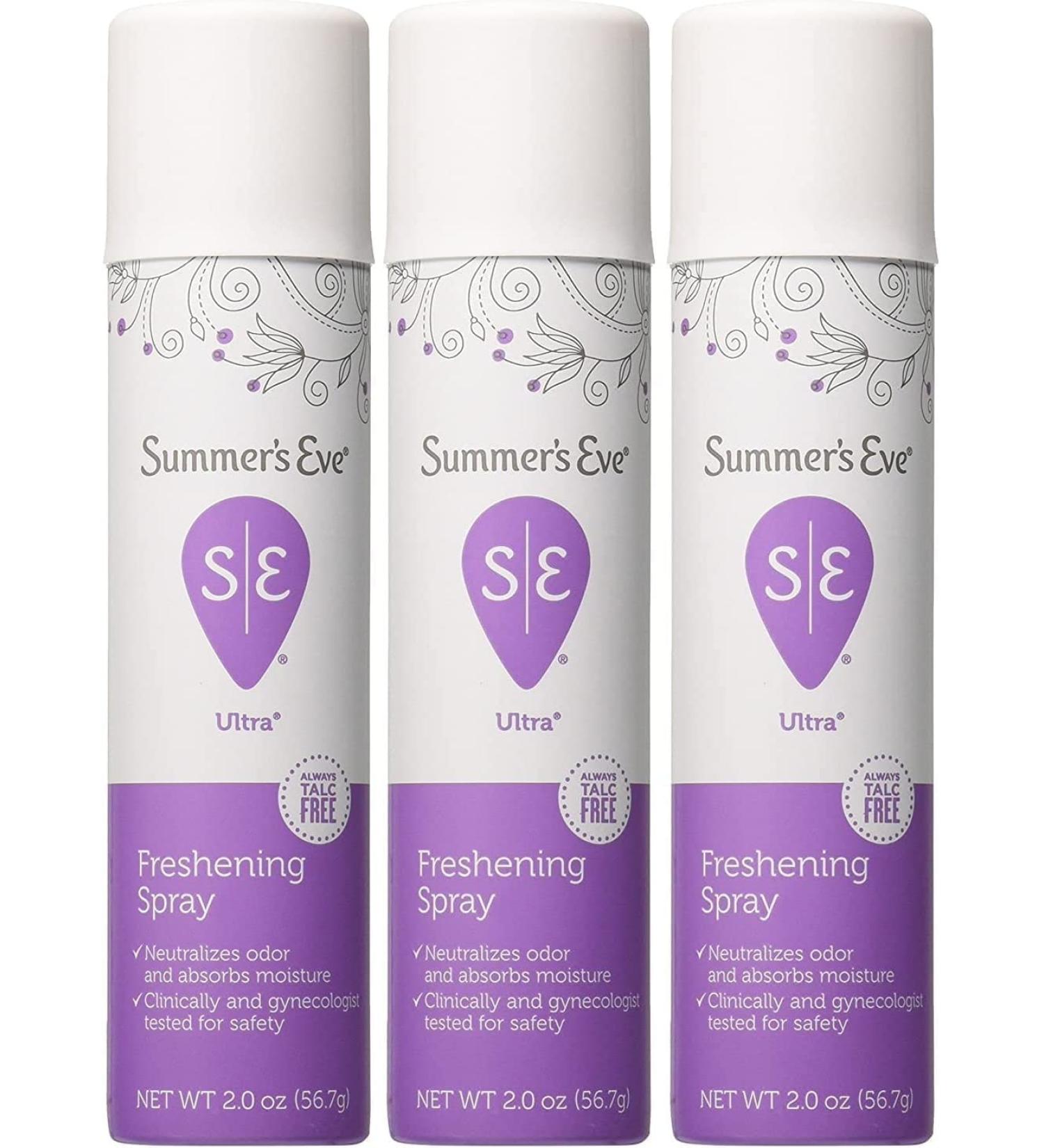 Summer's Eve Ultra Fresh Feminine Deodorant Spray 2oz (3-Pack) - Buy Online on GoSupps.com