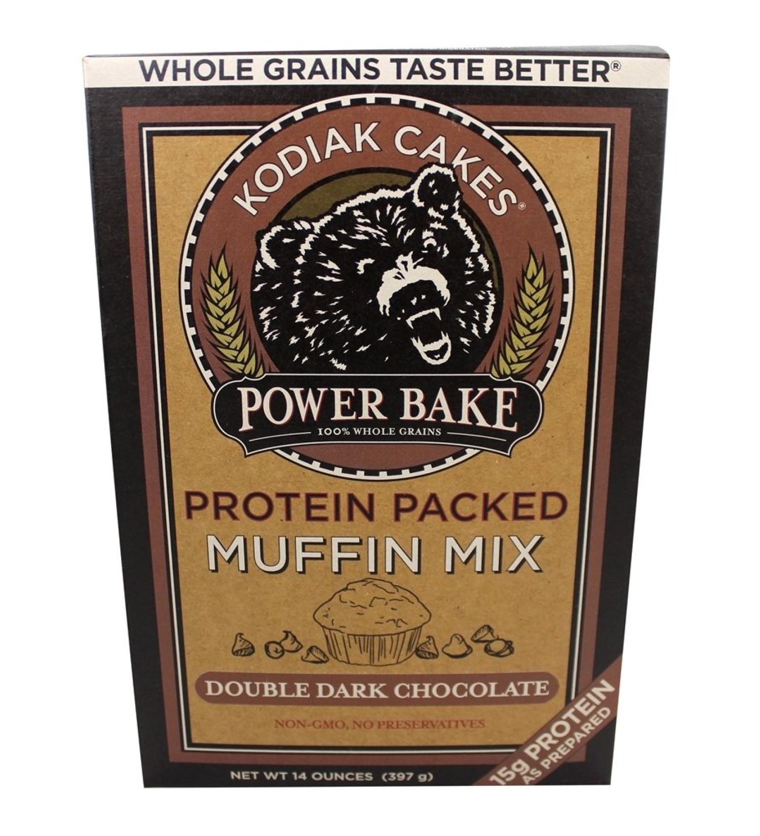 Kodiak Cakes Power Bake Protein Muffin Mix Double Dark Chocolate 397g Double-Dark-Chocolate - Buy Online on GoSupps.com