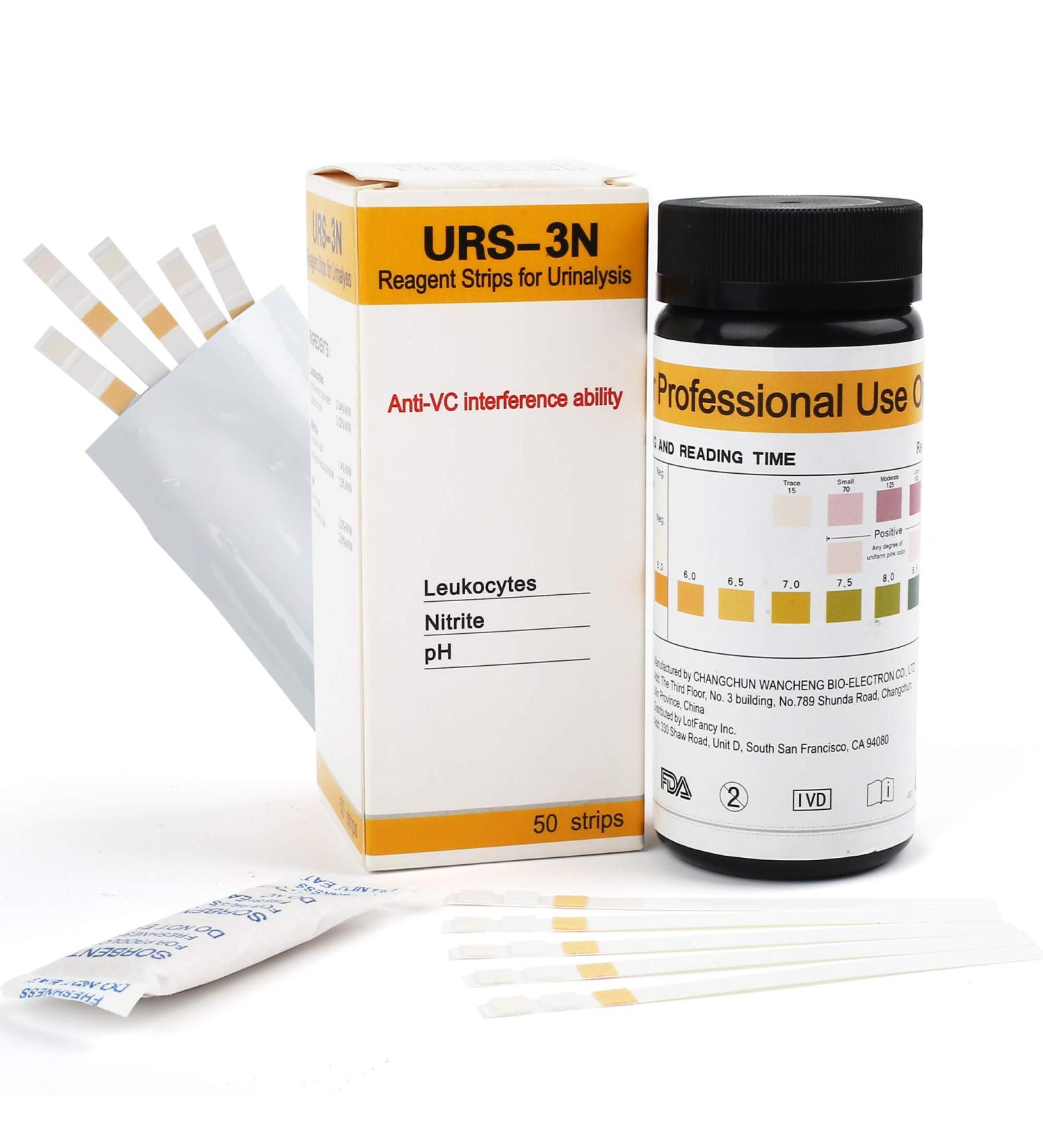 Urine Test Strips 50ct - 3-in-1 UTI Test Strips for Women - Fast Results in 1 Minute - Buy Online on GoSupps.com