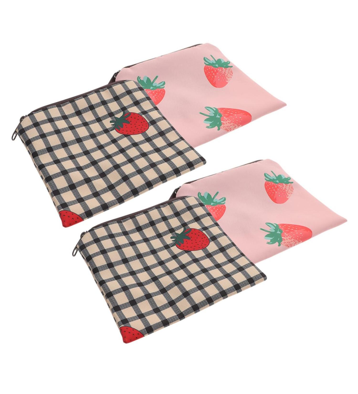 Healifty Menstrual Pad Bag 4pcs Napkin Storage Bag - Cartoon Driver License Student Polyester Tampons Storage Pouch - Assorted Color 1 Count - Buy Online on GoSupps.com