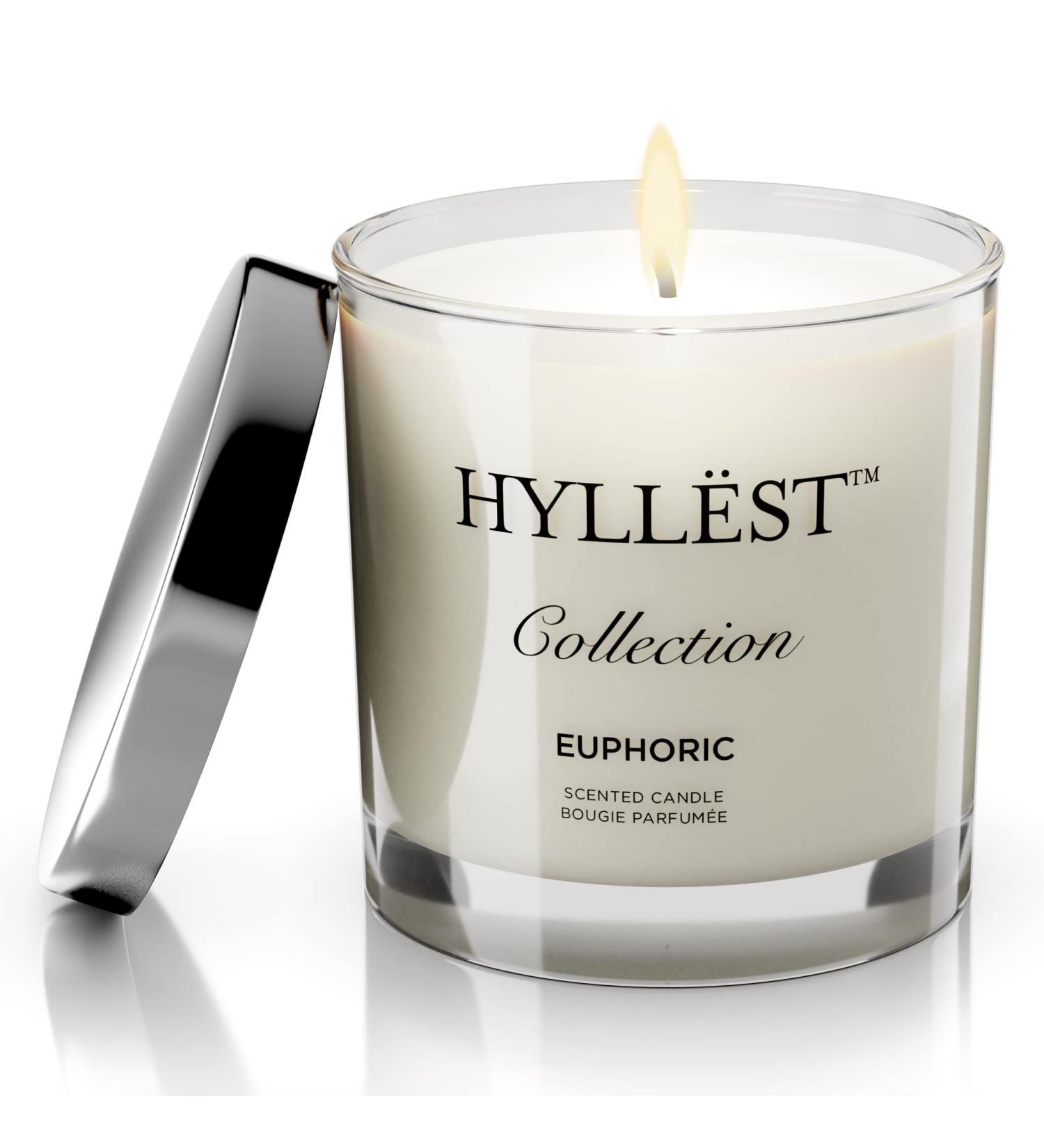 Euphoric Aromatherapy Soy Candle - Jasmine Rose Orange & Vanilla | Therapeutic Essential Oils | Handmade in USA - 11 oz Glass Jar - Buy Online on GoSupps.com
