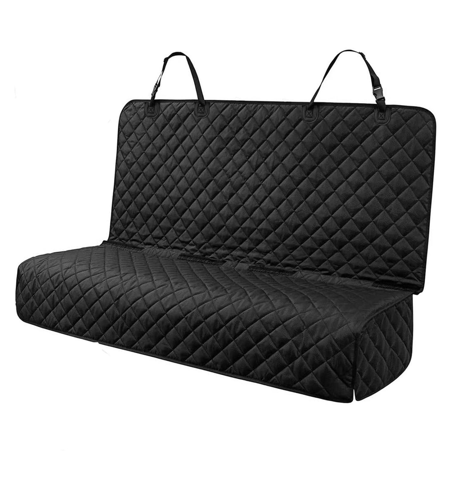 PETICON Waterproof Dog Car Seat Cover for Back Seat - Scratchproof & Nonslip Pet Bench Protector for Cars, Trucks, SUVs - Durable, Washable Black Backseat Protection - Buy Online on GoSupps.com