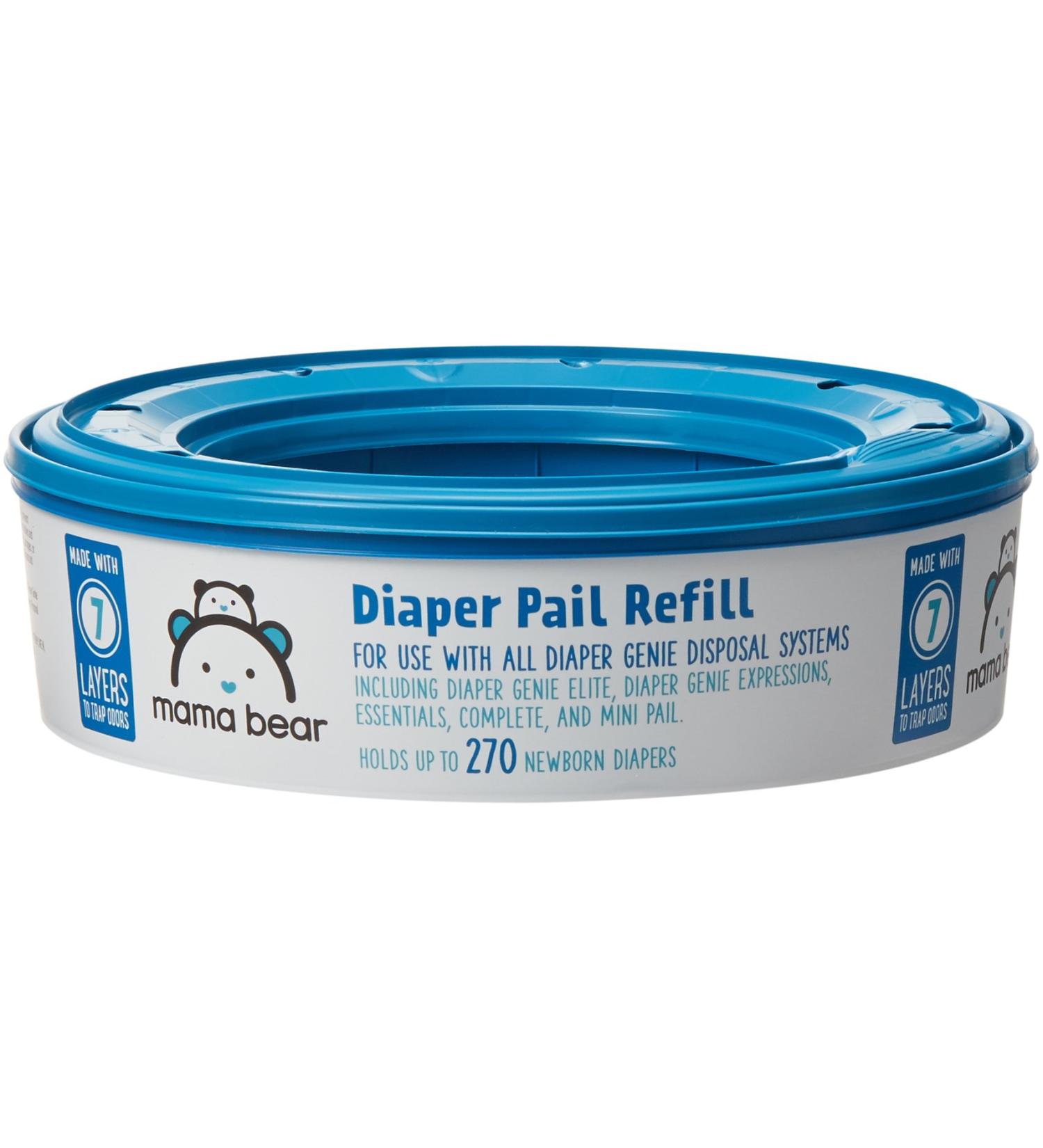 Mama Bear Diaper Pail Refills for Diaper Genie Pails - 270 Count (Pack of 1) | Amazon Brand - Buy Online on GoSupps.com