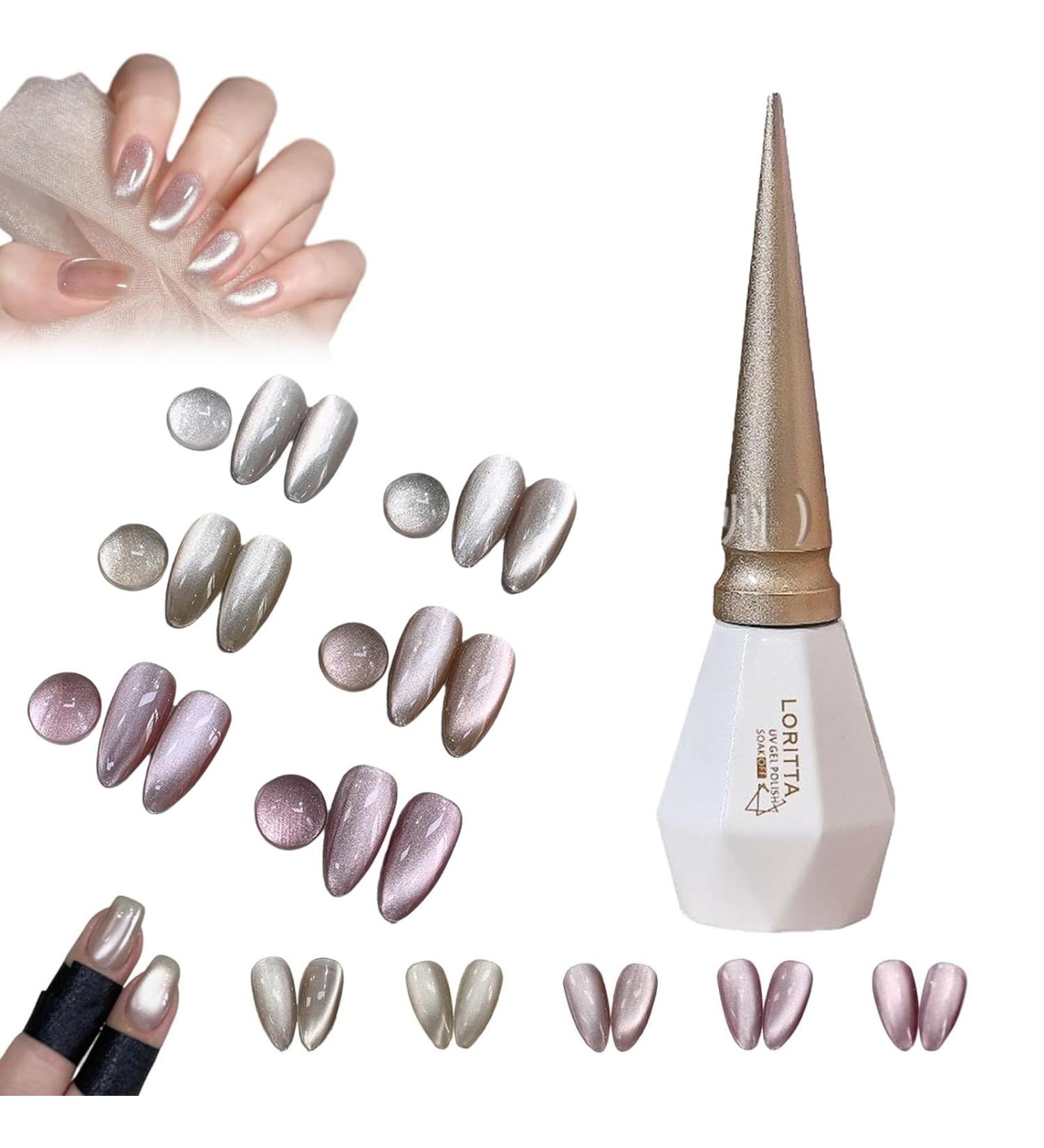 Rolita Gel Polish Rolita Nail Polish Rolita Gel Polish 15ml Nude Ice-Clear Jade Gel Glitter Crystal Gel Nail Polish with Magnet Jelly Gel Nail Polish DIY at Home Crystal Cat Eye Gel Polish(Mix) - Buy Online on GoSupps.com