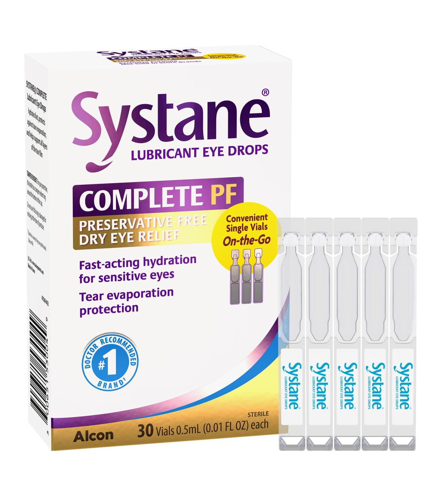 SYSTANE Complete Eye Drops - 30ct Preservative-Free Relief for Dry Eyes | International Shipping Available - Buy Online on GoSupps.com