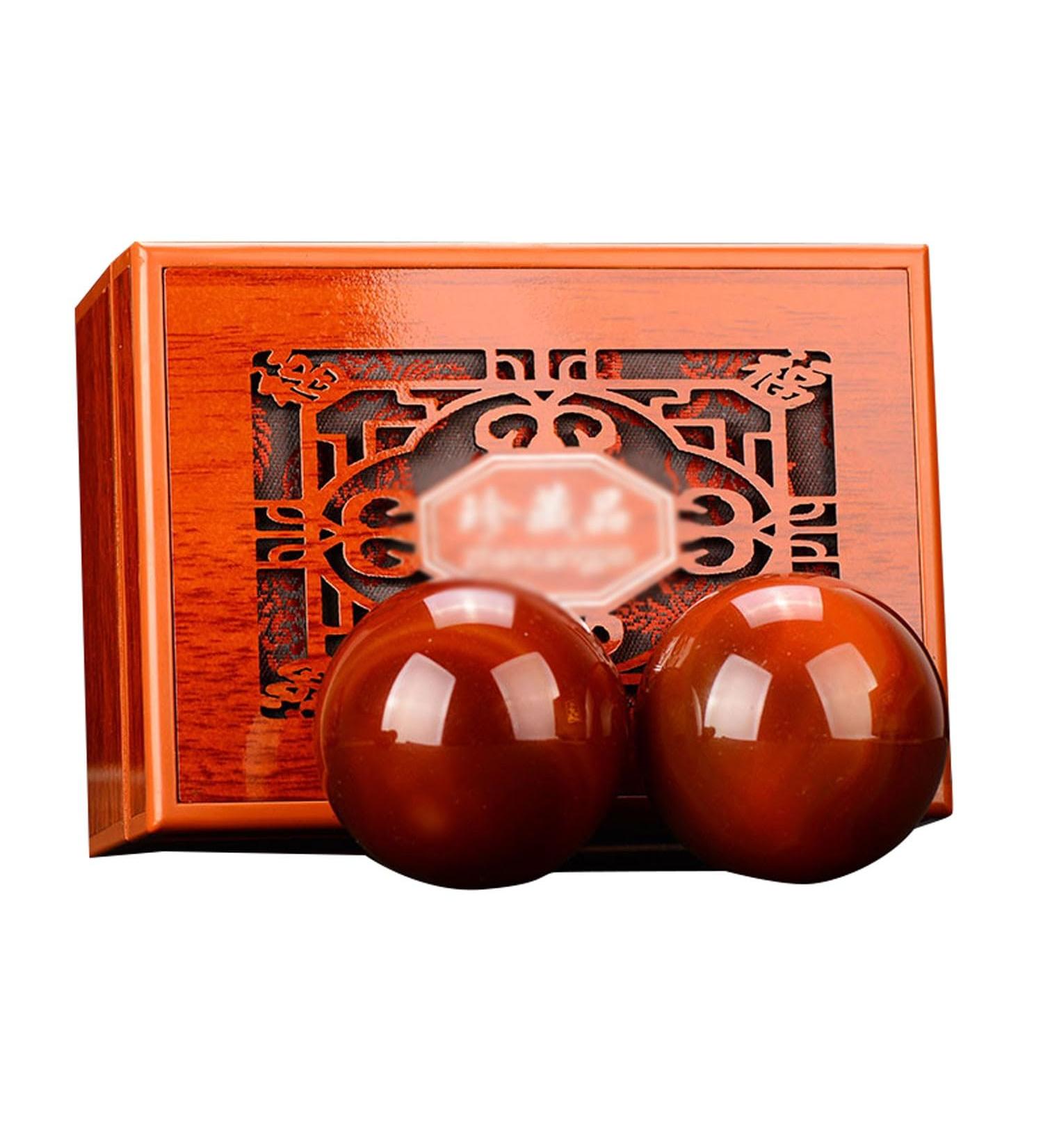 UNbit Ball Stretcher - Magnetic Stress Ball Natural Gemstone Agate Handball with Bamboo Frame | 51mm Size A - International Shipping Available - Buy Online on GoSupps.com