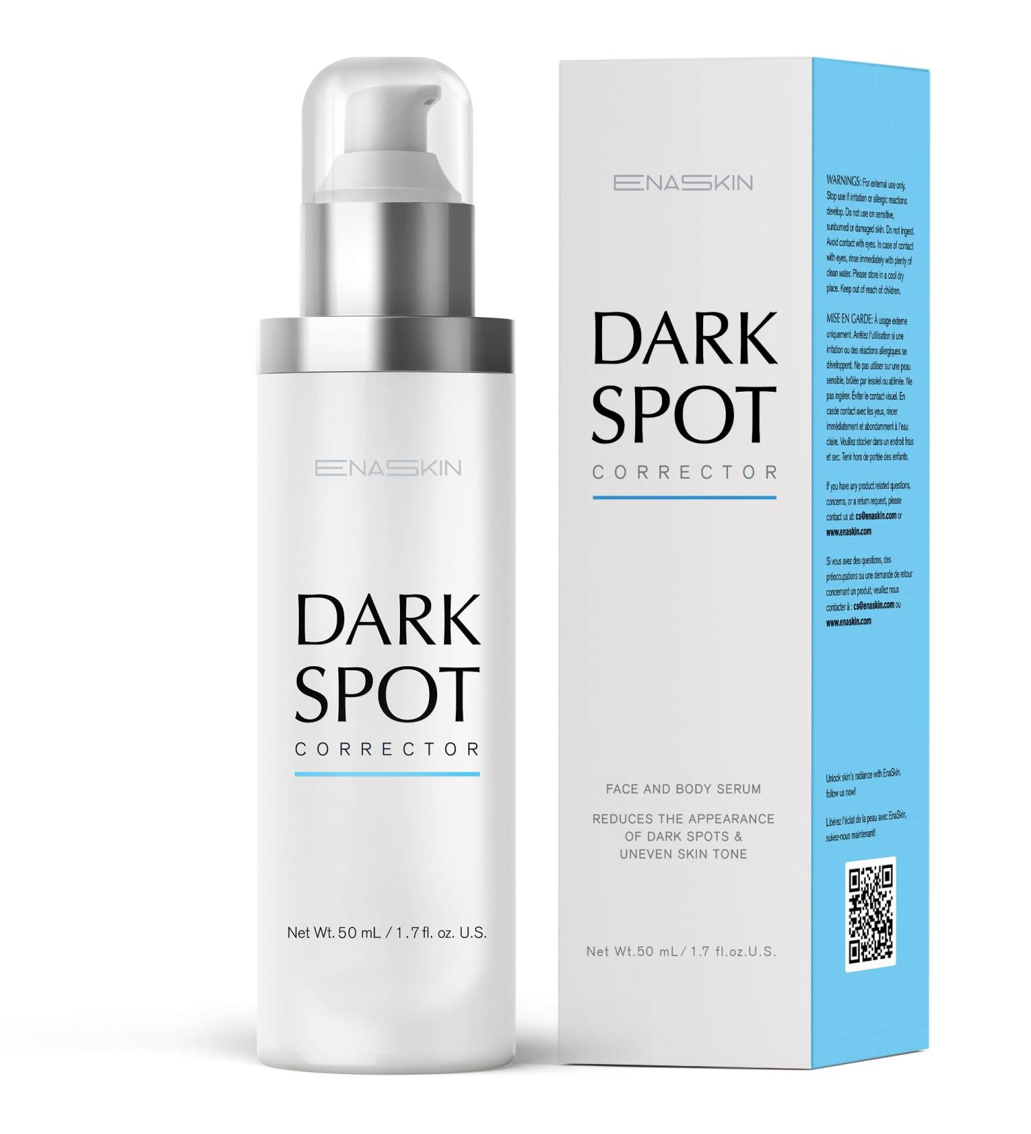 EnaSkin Dark Spot Remover for Face and Body: Advanced Formula Spot Corrector Cream to Fade Age Spots Sun Spots Freckles Melasma and Brown Spots for Women and Men (1.7 Oz) 1.7 Fl Oz (Pack of 1) - Buy Online on GoSupps.com