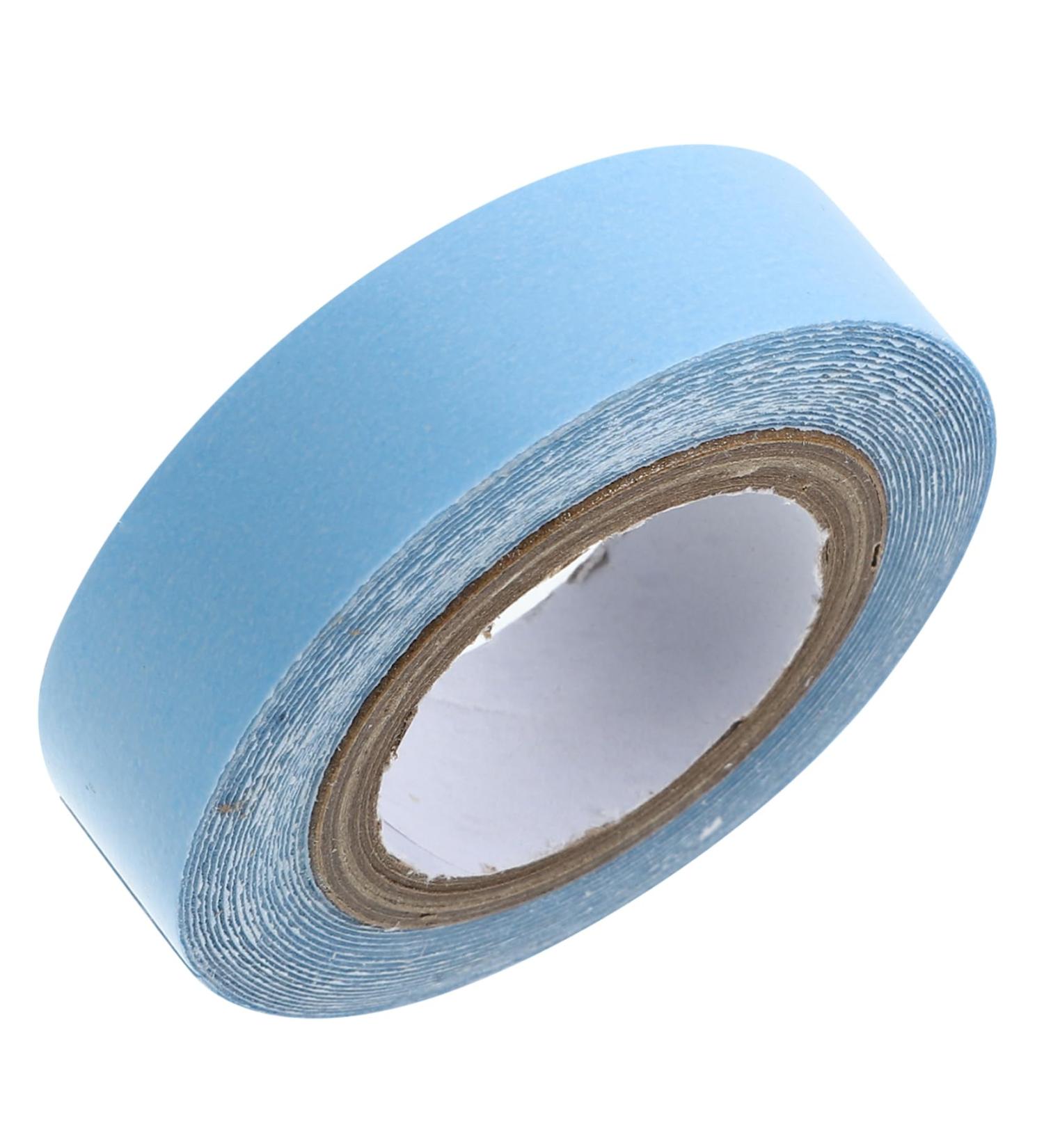 FOMIYES 1 Roll Wig Film Glue for Wigs Lace Wig Tape Bald Cap Adhesive Scalp Tape for Wigs Lace Wig Glue Tape for Lace Wigs Hair Glue for Lace Wigs Wig Adhesive Hair Tape Wig Lace Glue 4.70X4.70X1.30CM Blue - Buy Online on GoSupps.com