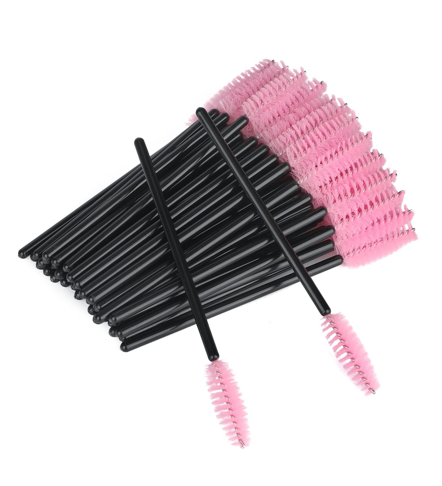 Buy G2plus 50 PC Disposable Eyelash Brush - Black and Pink Mascara Magic Sticks for Eyelash Extensions - International Shipping Available - Buy Online on GoSupps.com