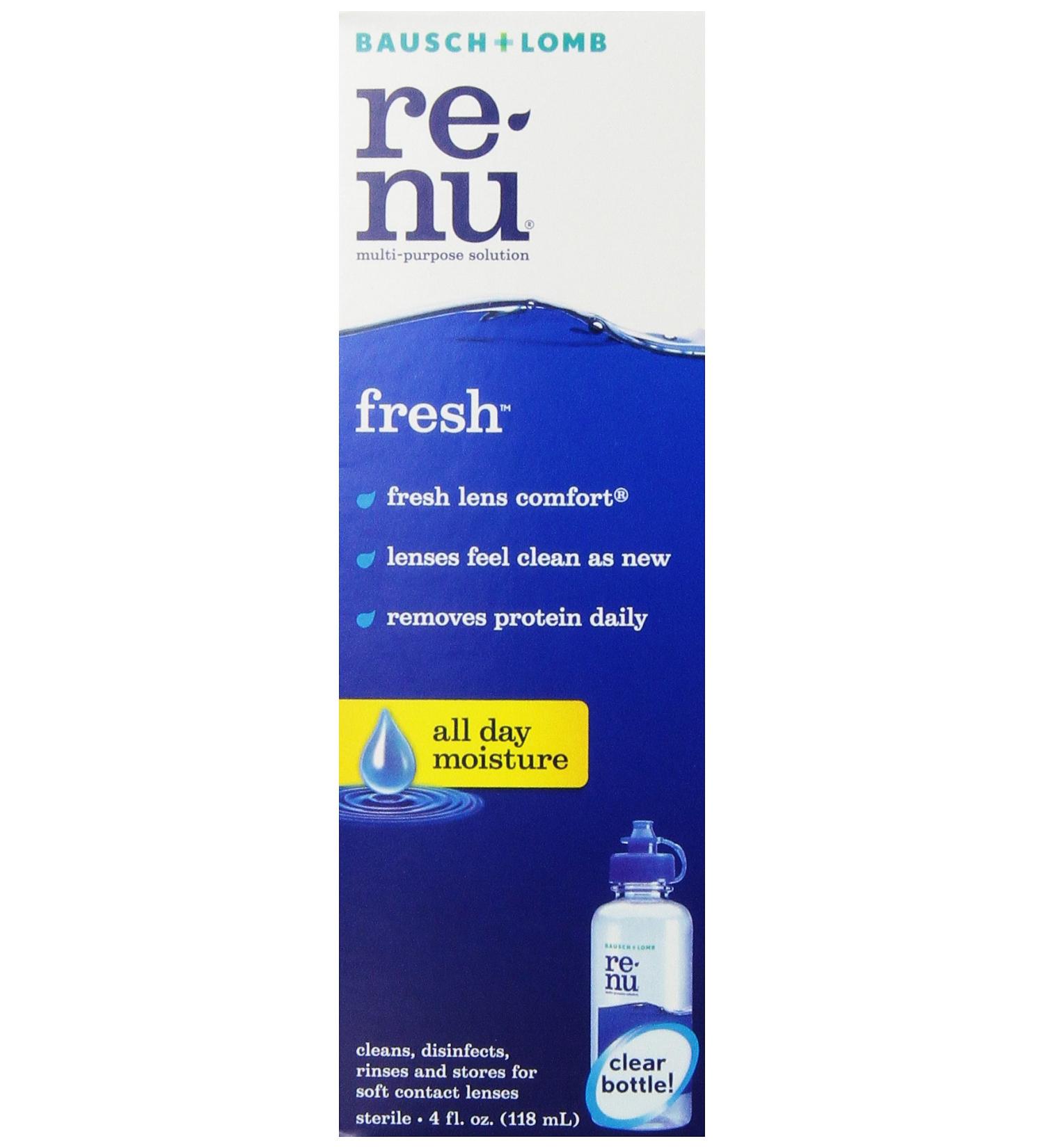 Bausch & Lomb ReNu Fresh Multi-Purpose Solution 4 fl oz - Buy Online Now - Buy Online on GoSupps.com