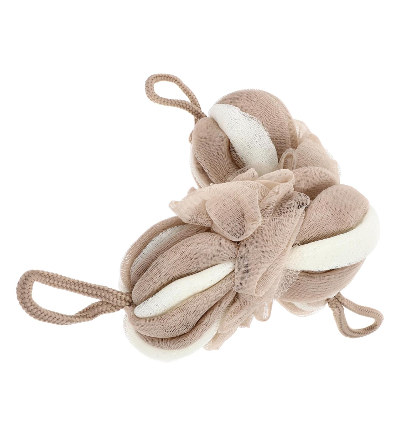 Balacoo 4 Pcs Long Bath Flower Back Scrubber - Men's Mesh Body Pouf & Shower Sponge for Ultimate Cleanliness - Buy Online on GoSupps.com