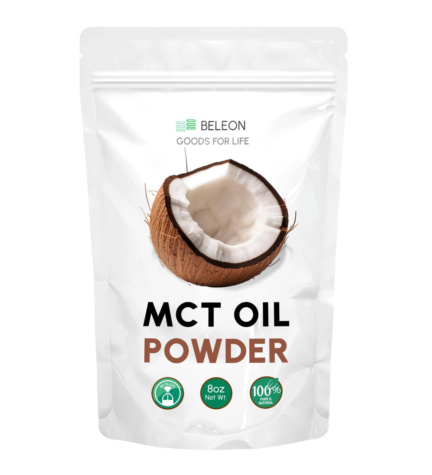 MCT Oil Powder 8 oz - Prebiotic Nutritional Supplements for Coffee Creamer Quickly Fuel for Body and Brain MCT Oil 8 Ounce (Pack of 1) - Buy Online on GoSupps.com