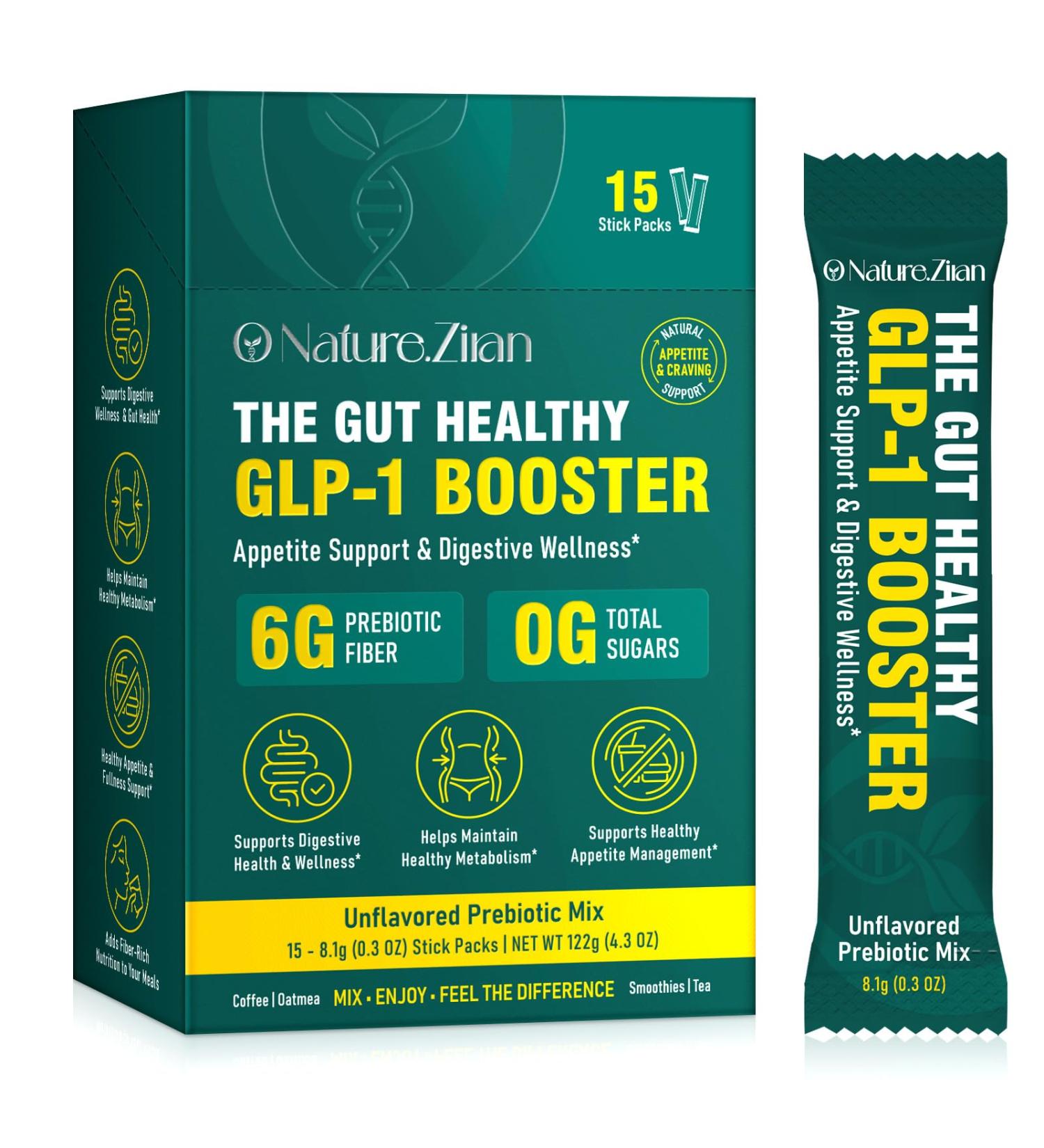 SOLEMEONY GLP1 Daily Support - High Fiber GLP-1 Powder Supplement with Prebiotic Fiber for Metabolic - GLP 1 Supplement for Women & Men - 15 Servings - Buy Online on GoSupps.com