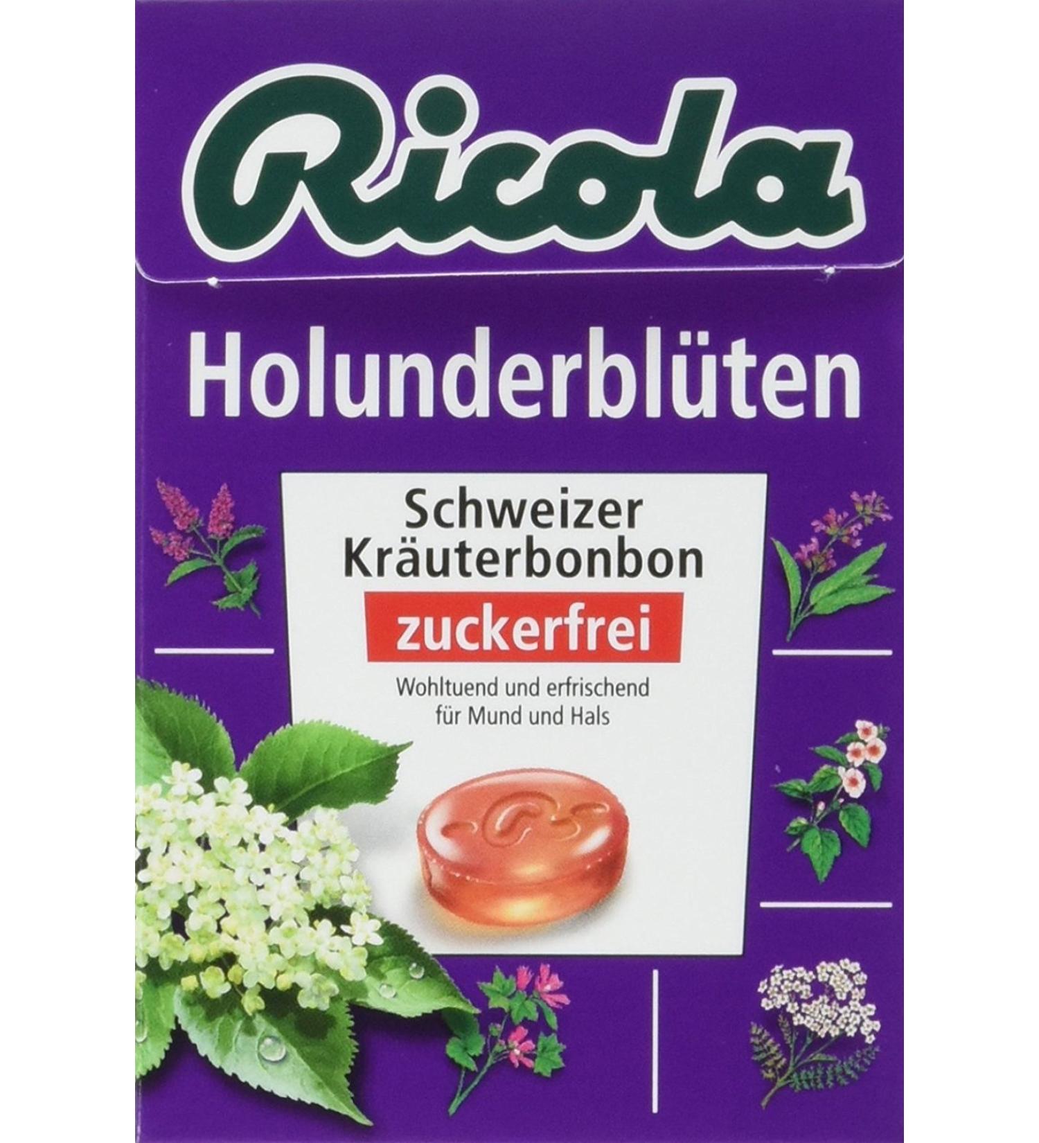 Ricola Sweet Elderflower Sugar Free 50g