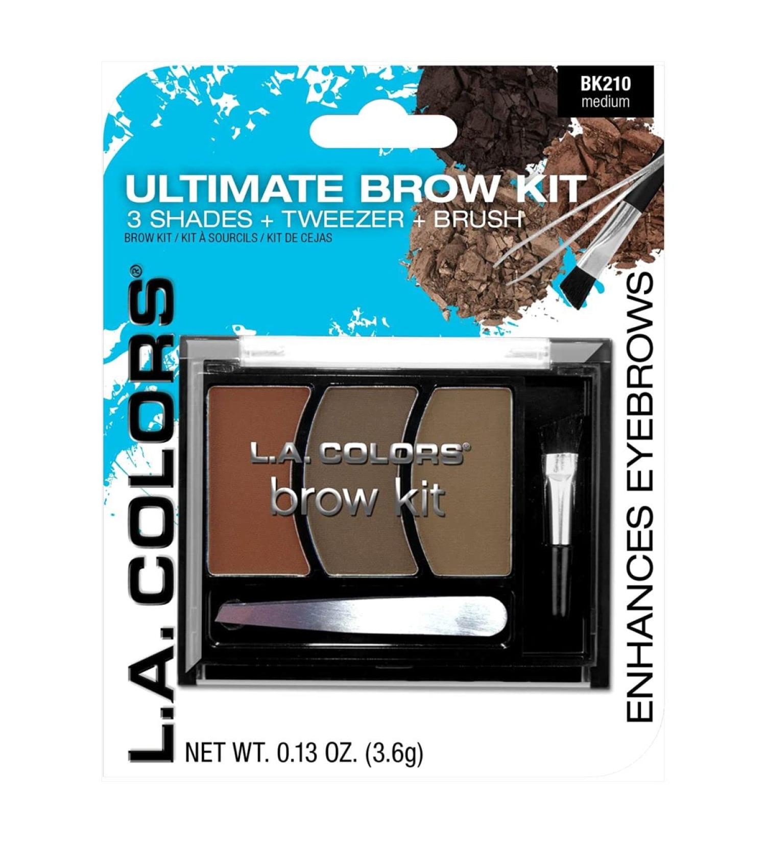 L.A. Colors Brow Kit Medium (Pack of 3)