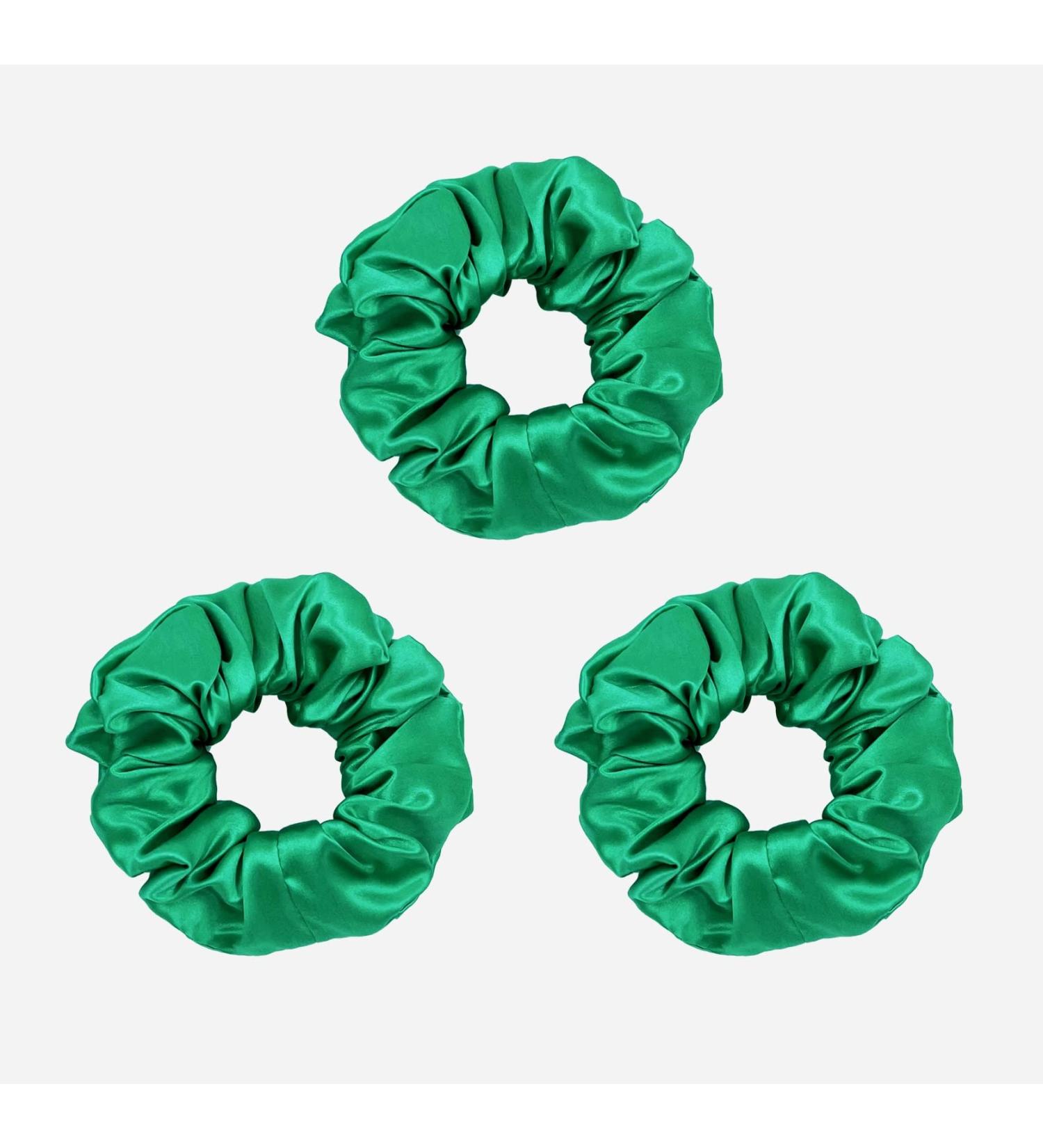 townssilk 100% Pure Mulberry Silk Skinnie Hair Bobbles - Green & Combination - 3pc Set - Buy Online on GoSupps.com