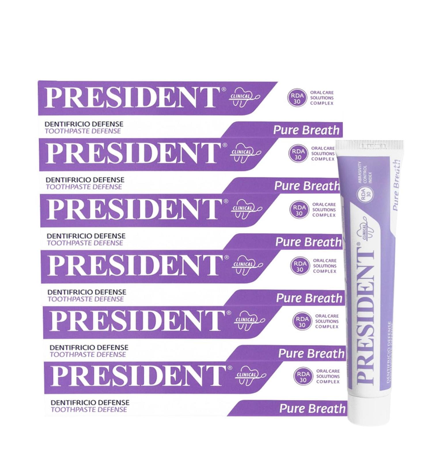 President set with 6 sensitive teeth for sensitive teeth and gums.Gentle fast relief for tooth sensitivity and protects the gums.RDA 20. 6 x 75 ml