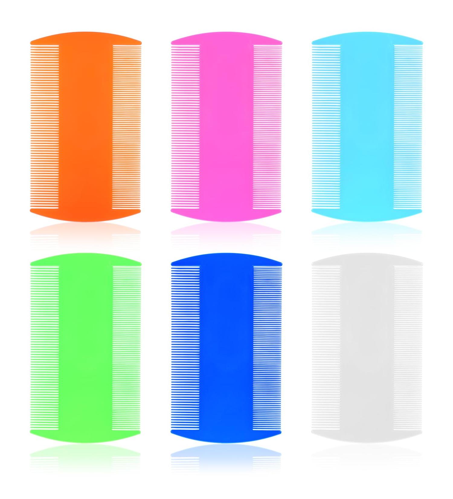 Lot de 6 peignes double face anti-poux en plastique - Peigne anti-puces pour chat - Peigne poux pour enfants et animaux de compagnie - Peigne dents fines pour liminer les puces et les - Buy Online on GoSupps.com