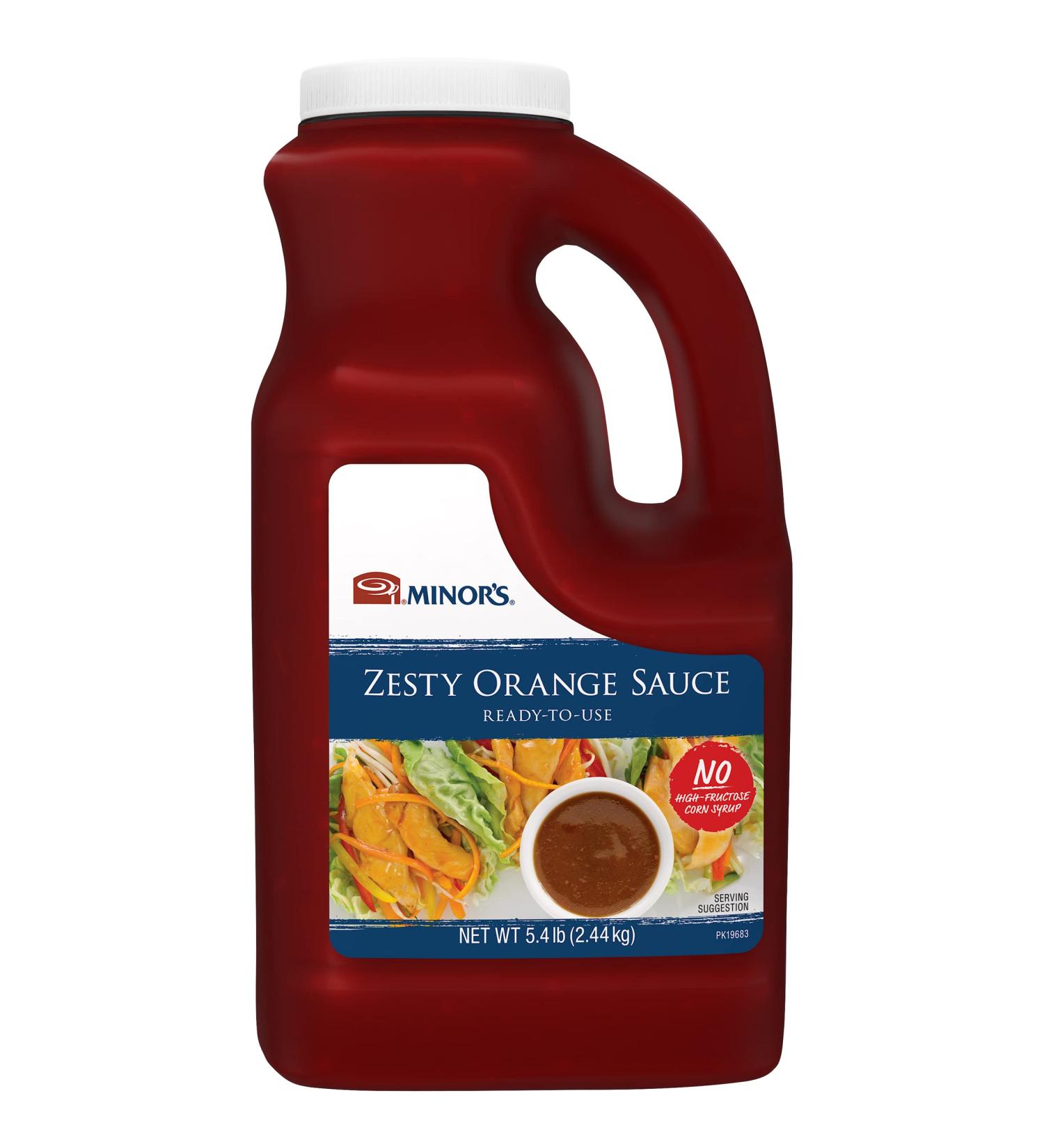 Minor's Zesty Orange Stir Fry Sauce & Glaze 5 lb 6.4 oz Bulk Bottle - Buy Online on GoSupps.com
