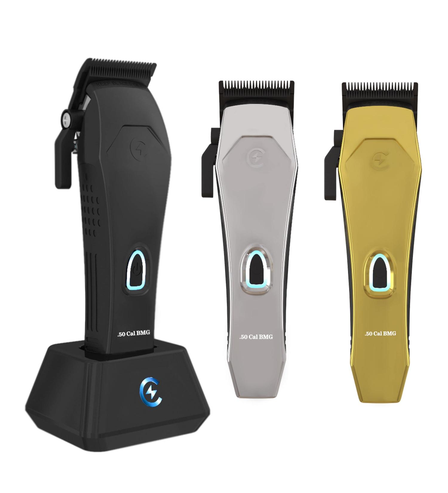 Buy Caliber .50 Cal BMG Clipper - Professional Cordless Magnetic Hair Trimmer - Rechargeable & Quiet - Ideal for Men's Grooming - Buy Online on GoSupps.com