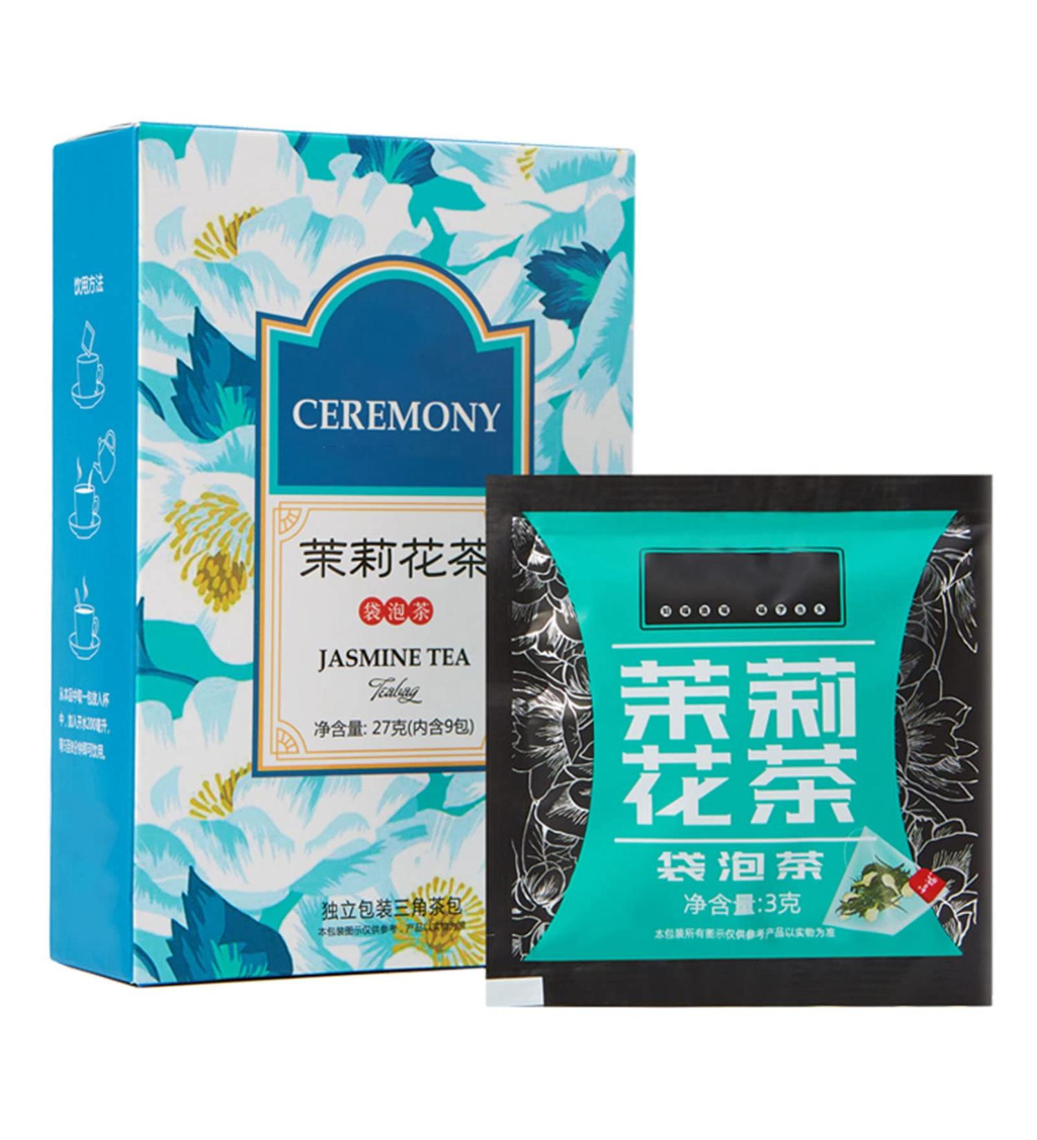 Herbal Tea 9 Count Jasmine Floral Aroma Tea Independent Sugar Free Jasmine Tea Bag - Buy Online on GoSupps.com