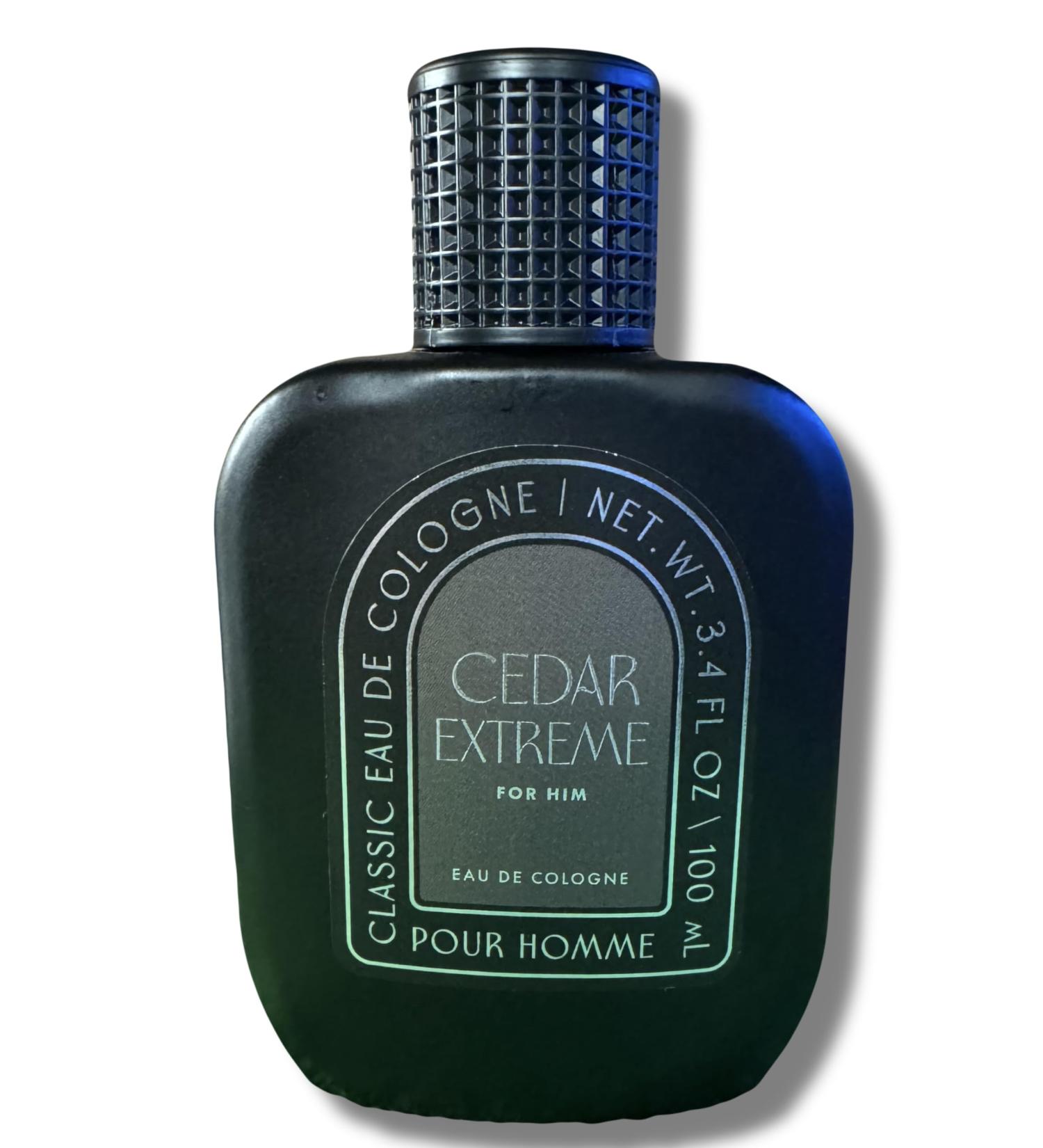 Tru Fragrance Cedar Extreme Classic Eau De Cologne 3.4 Fl Oz - Men's Cologne Cedar Scented Fragrance Pour Homme For Him