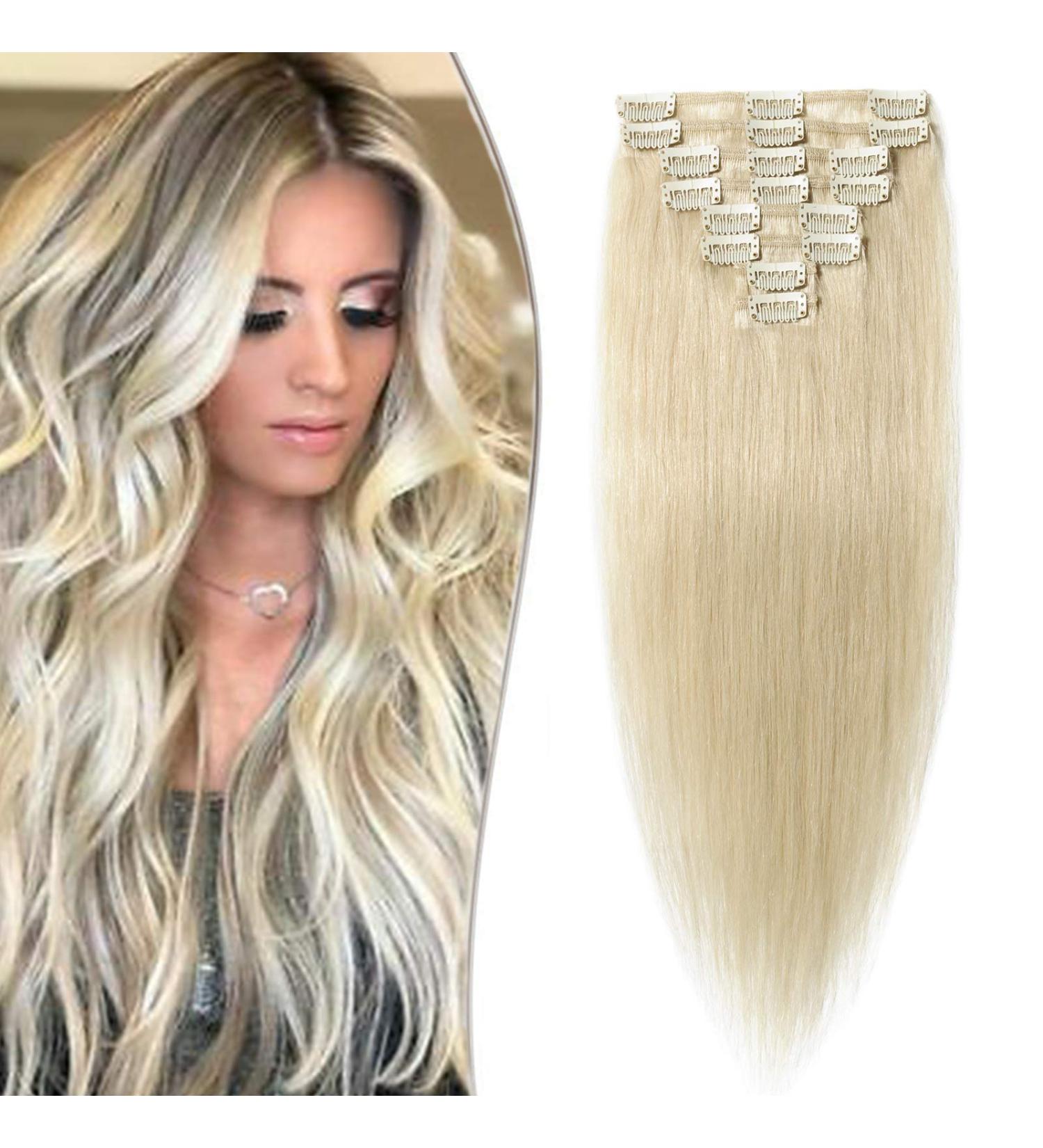 SEGO Hair Extensions - 100% Real Human Hair Clip-In Extensions (8 Pcs) - Thick Soft & Silky Smooth for Stunning Volume - Buy Online on GoSupps.com