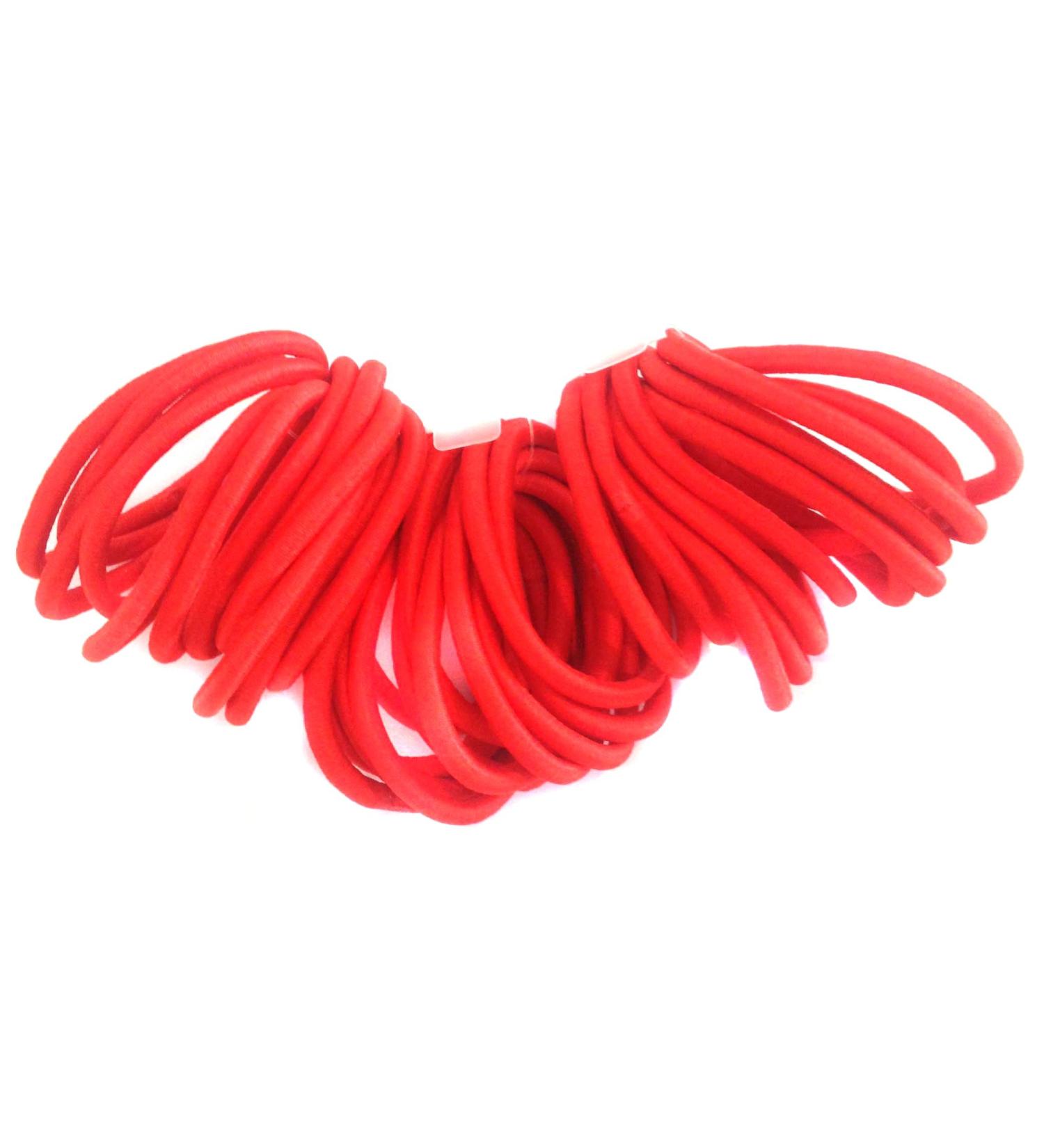 Allsorts 36 Red Endless Elastics Hair Bobbles Elastic Bands Hair Accessory