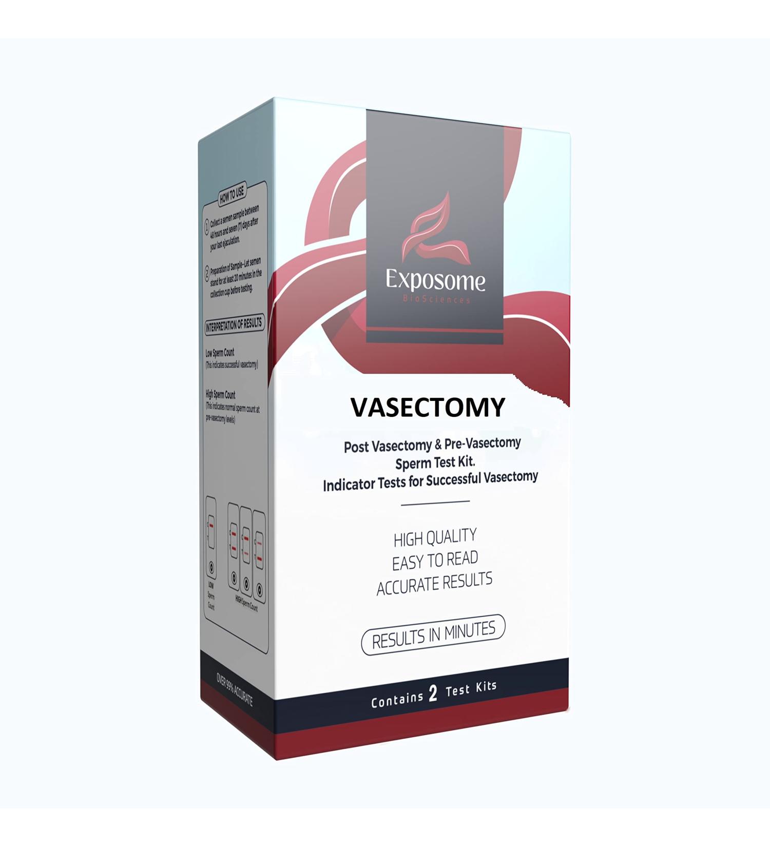 Exposome BioSciences Vasectomy Home Test Kit - Set of 2 Tests - Buy Online on GoSupps.com