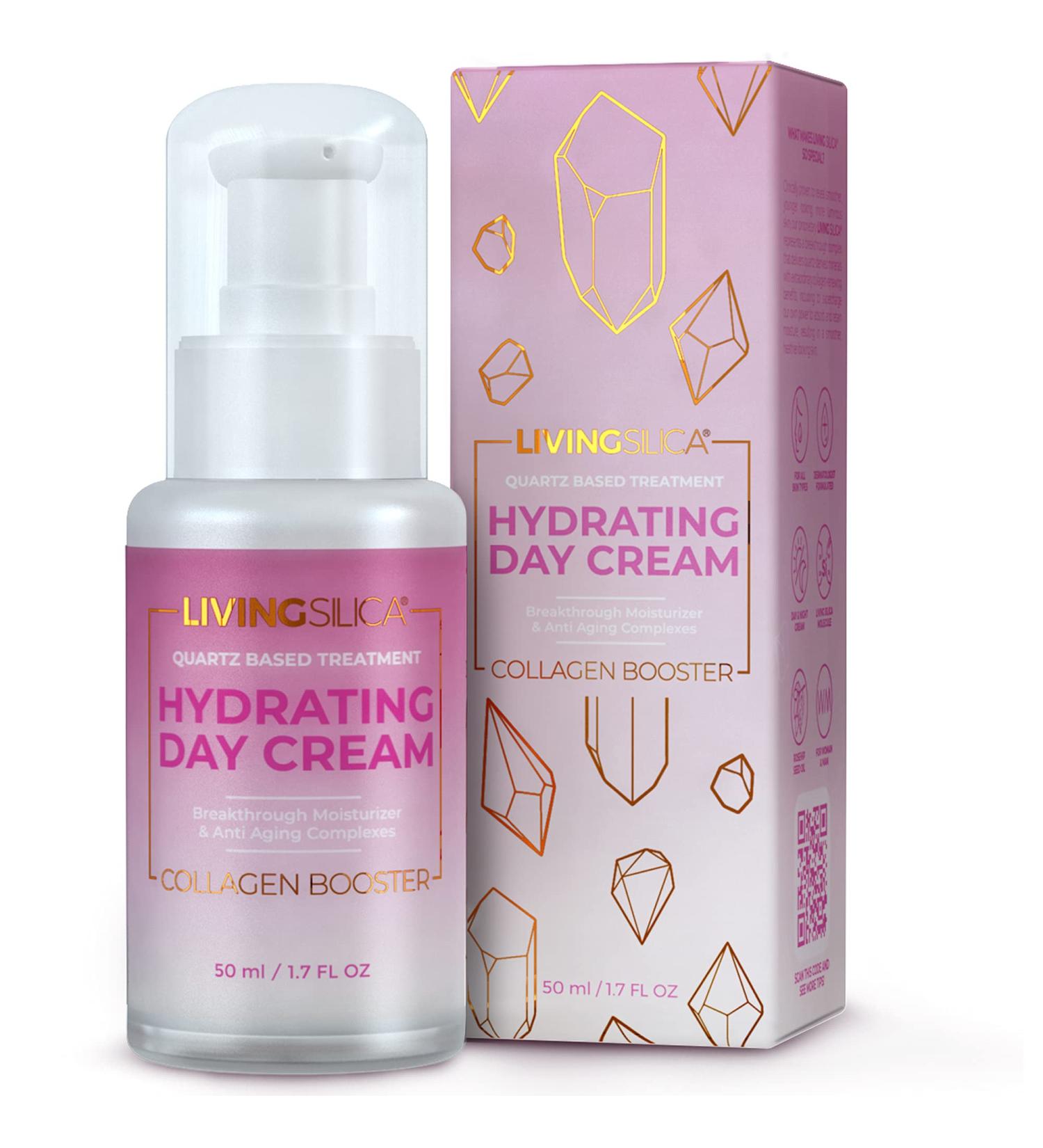 Living Silica Collagen Booster Hydrating Cream 50ml | Clinically Proven for Skin Hydration and Regeneration - Buy Online on GoSupps.com