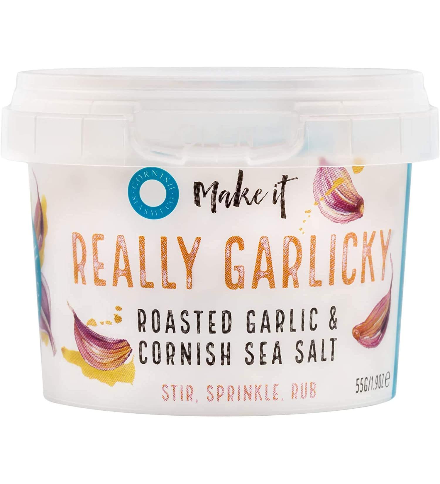 Cornish Sea Salt Pinch Pots - 8 x Tubs - Select Variety (Garlic)