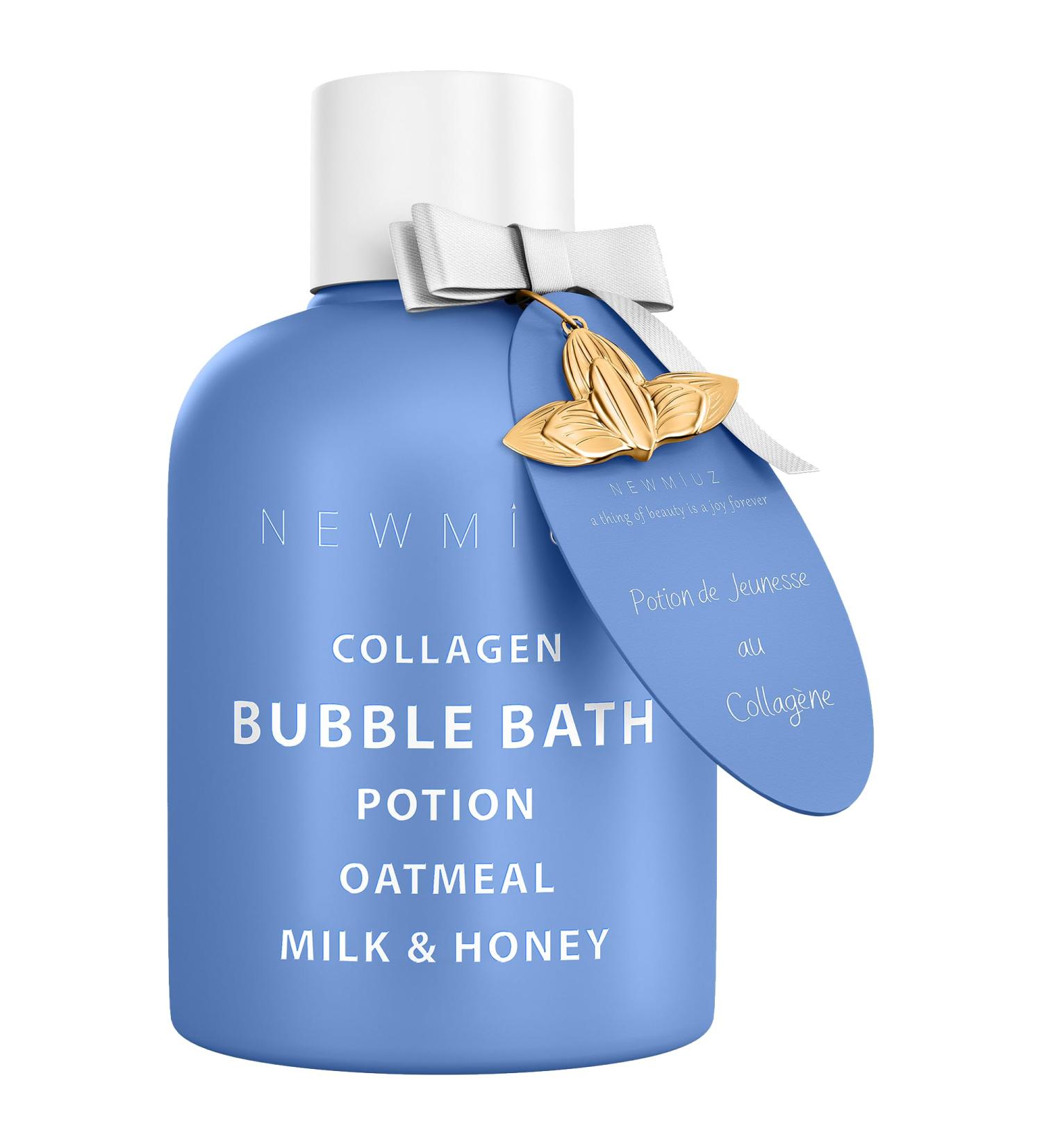 Collagen Bubble Bath | Luxury Foaming Bath with Oatmeal Milk Honey | Moisturizing & Relaxing Spa Gift for Women - Perfect for Birthdays & Christmas - Buy Online on GoSupps.com